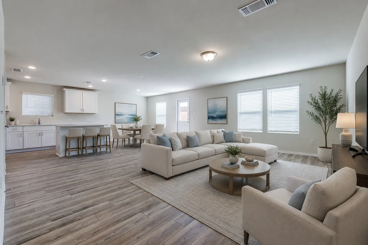 Open Floor Plan-Virtually Staged