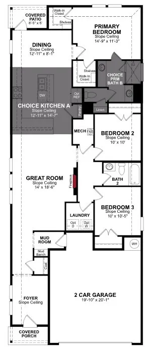 Beazer Homes Churchill Primrose Floorplan.
