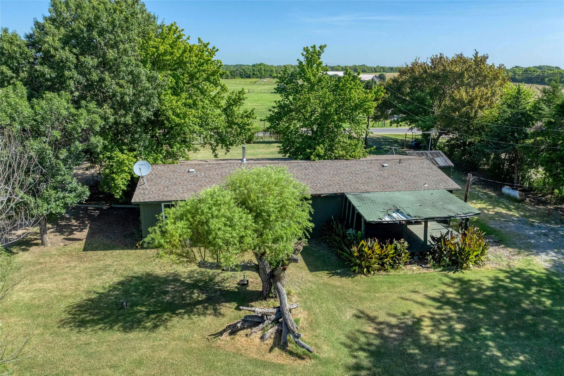 Aerial view of second home