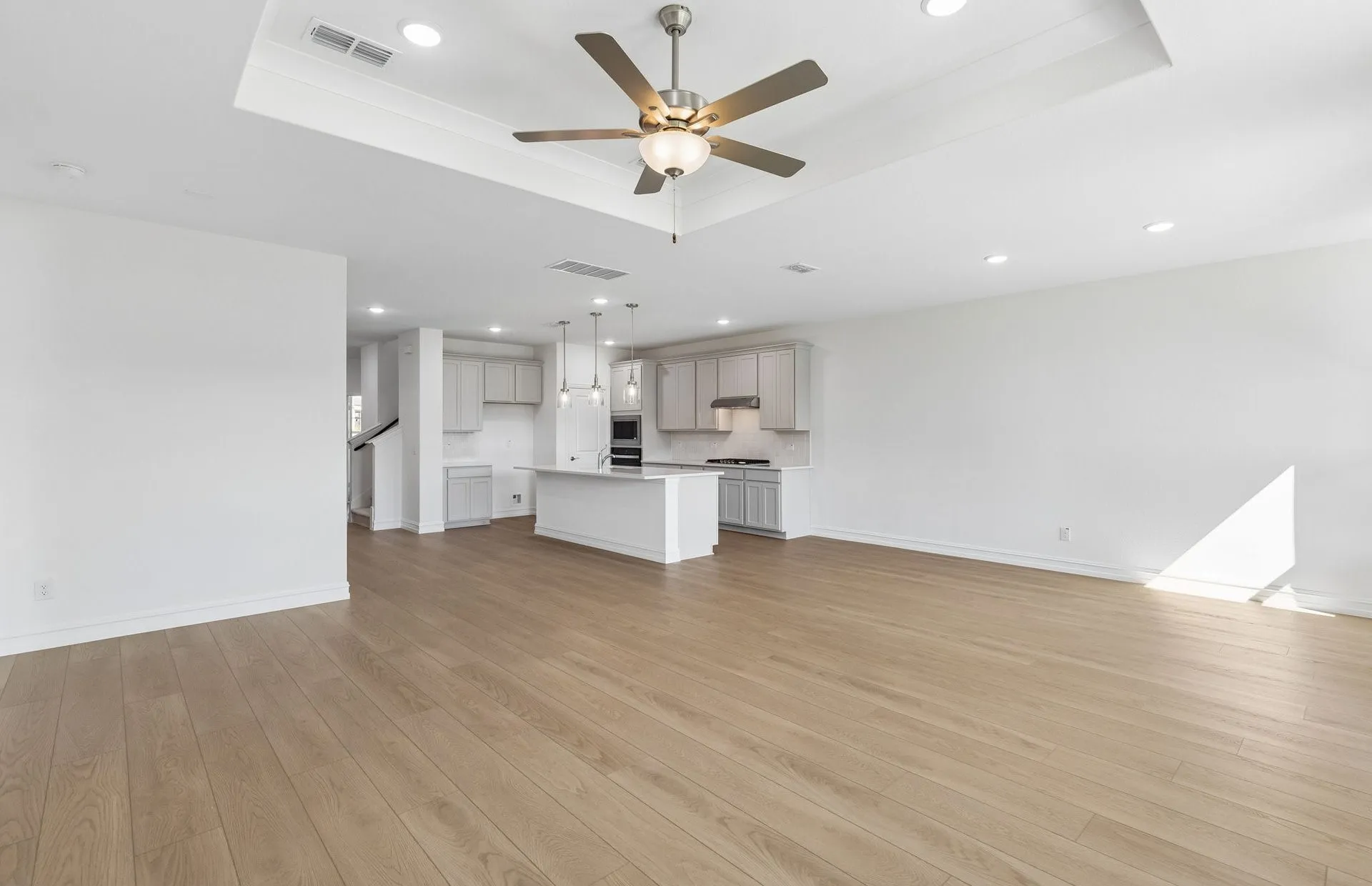 View of kitchen in living room