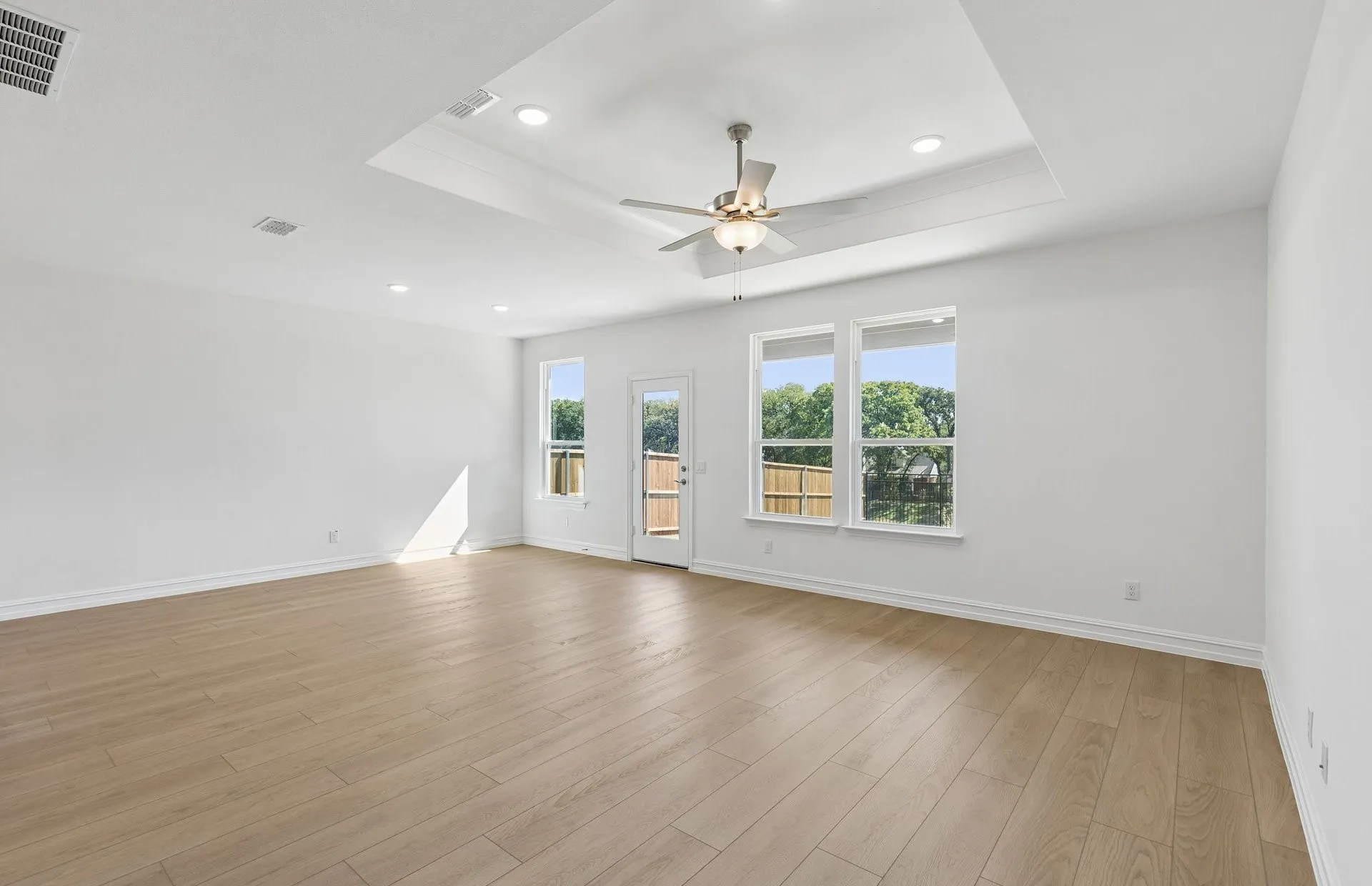 Large windows and natural light throughout