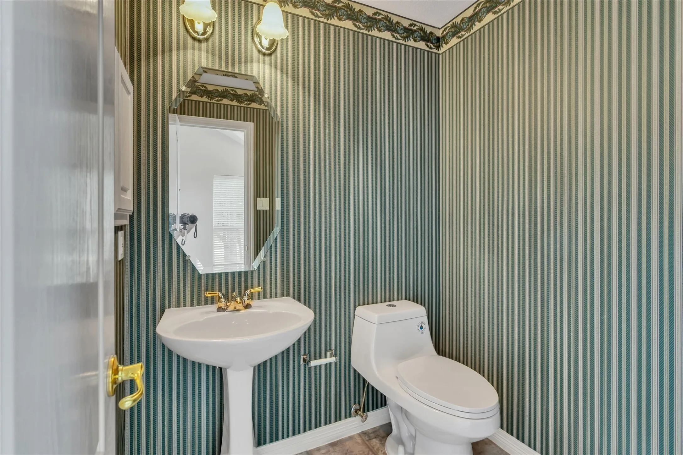 half bath attached to front bedroom