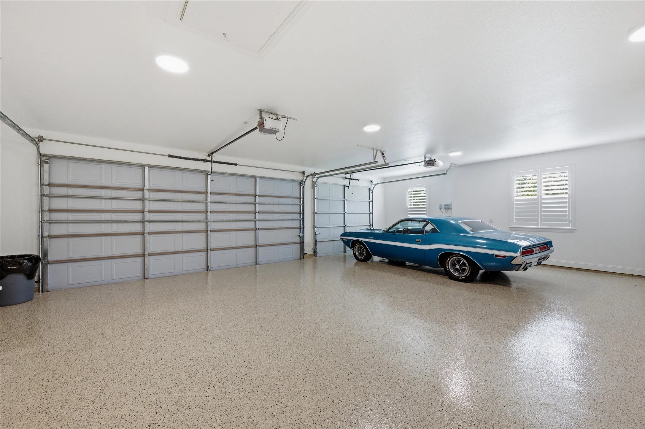 Attached 3-car garage
