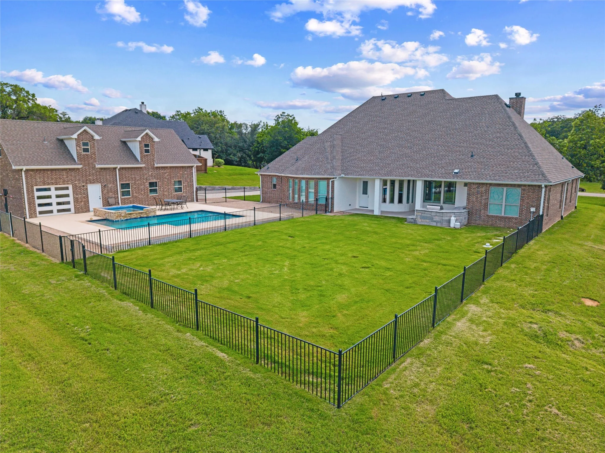 Yard and pool are separately fenced