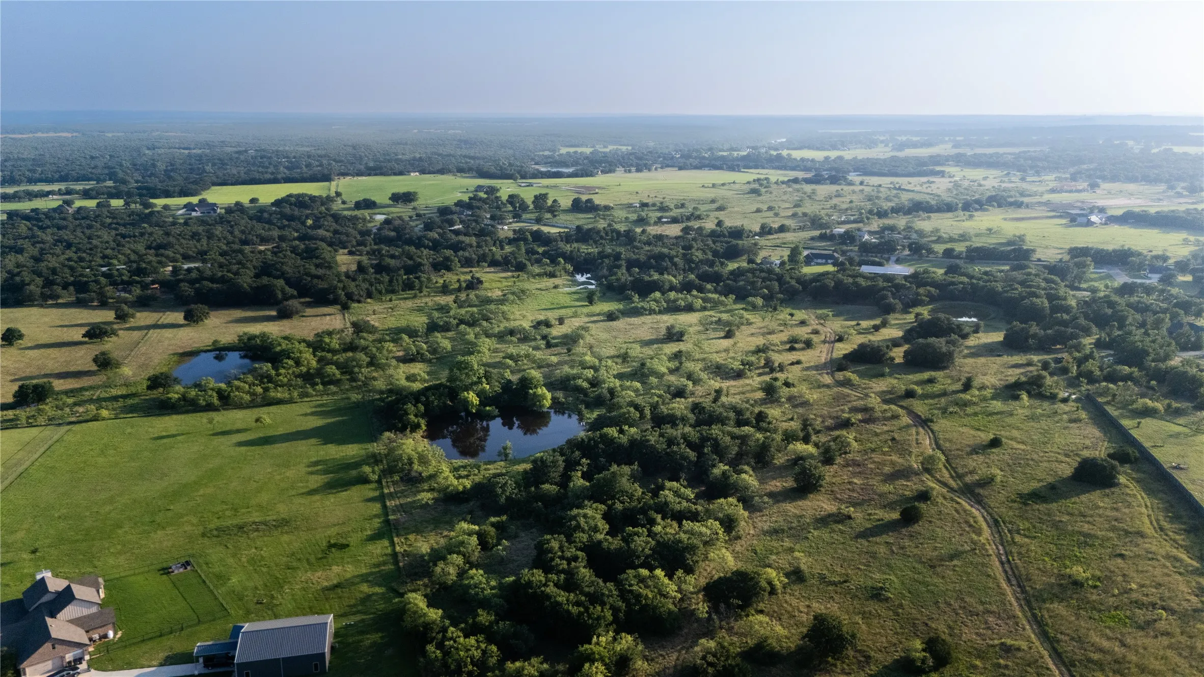 From back of property