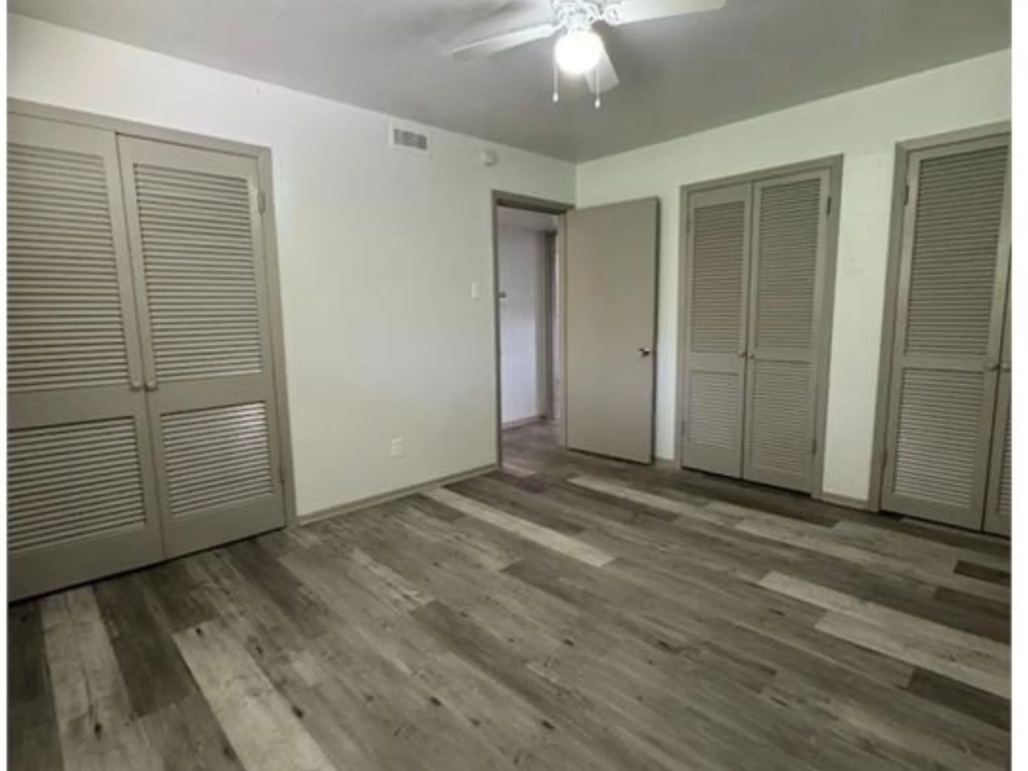 2nd view of Primary bedroom with 3 closets
