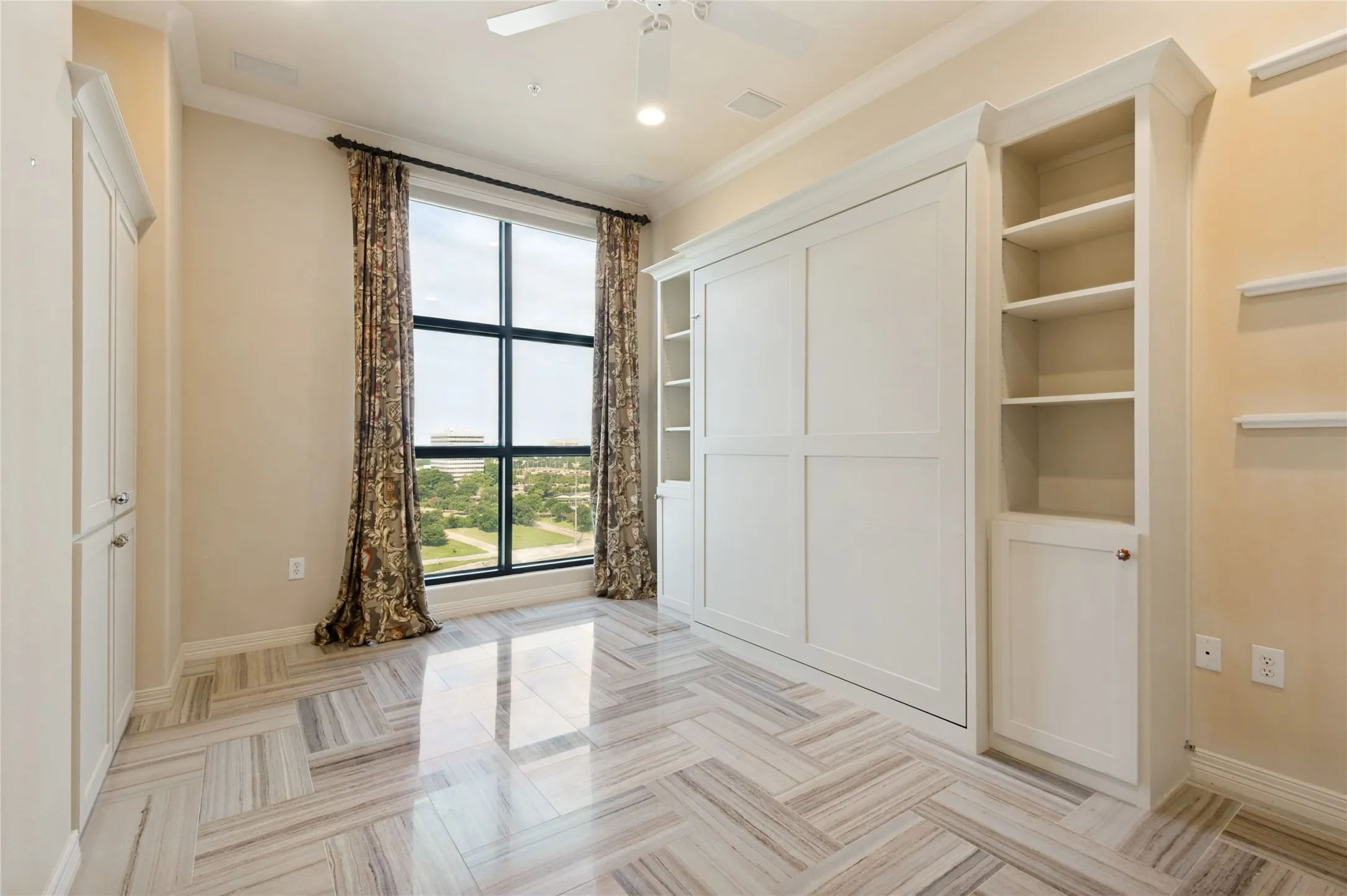 Bonus Room with built-in Murphy bed and storage cabinetry