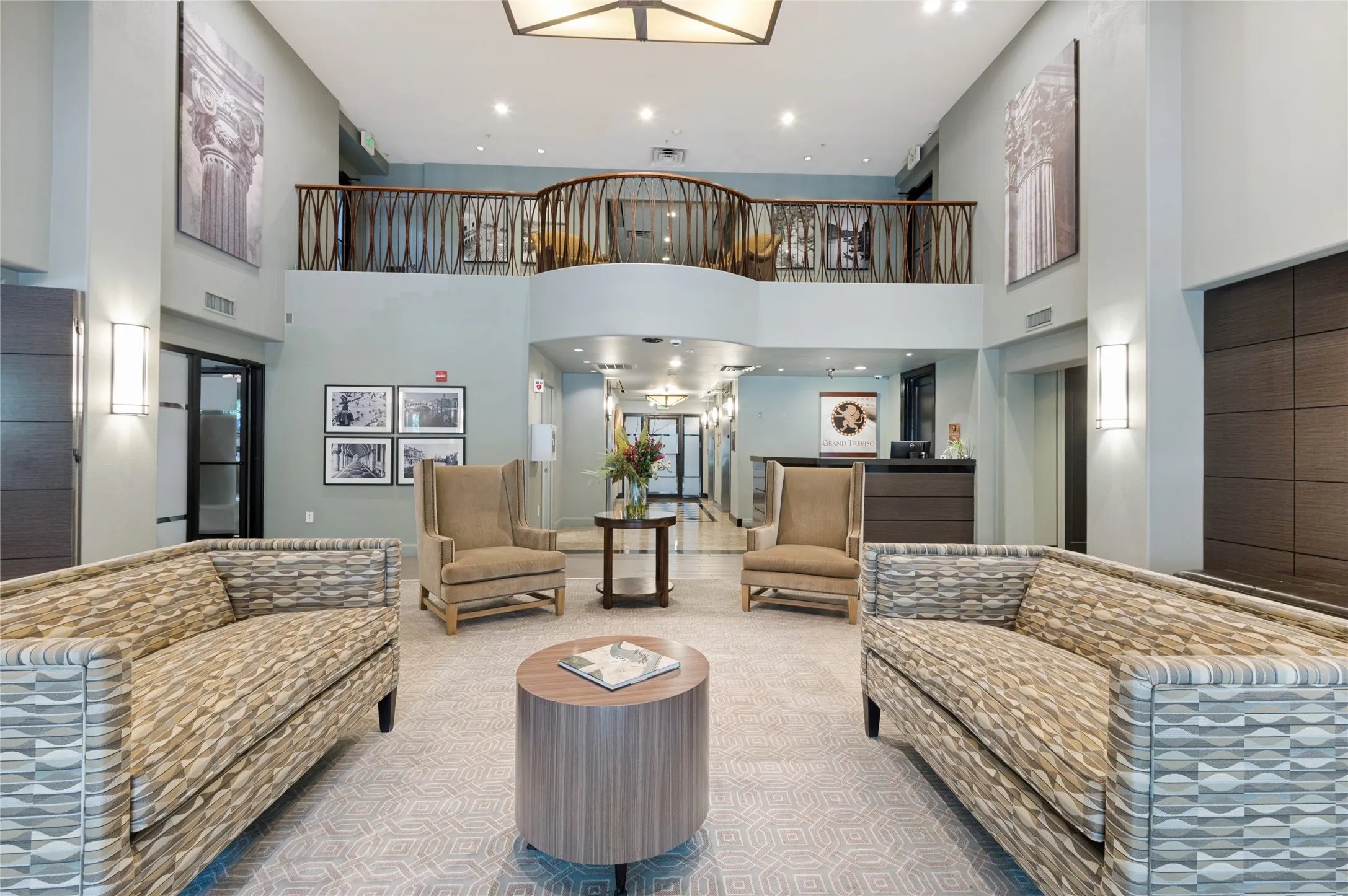 Inviting lobby with 24-hour concierge