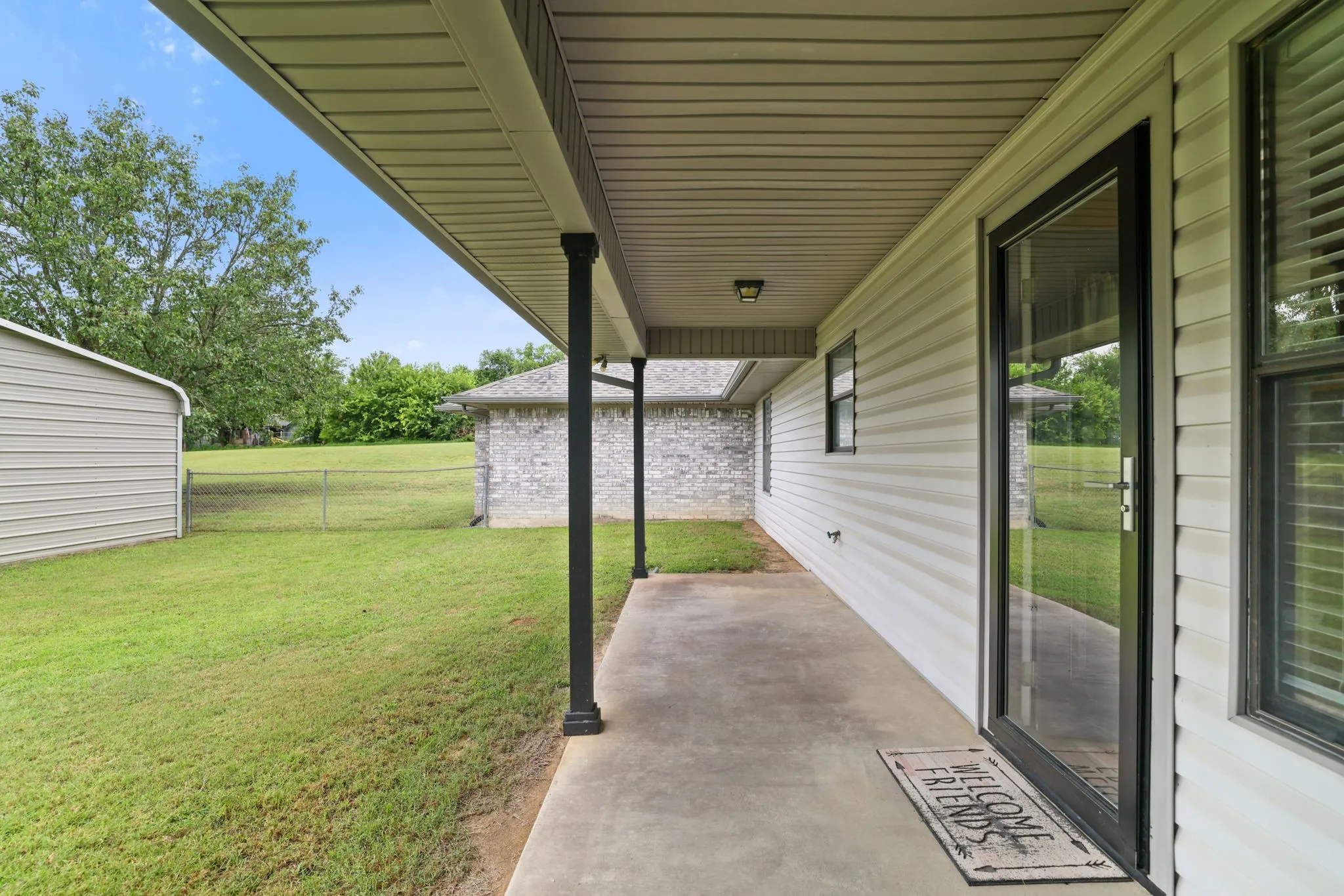 Large back porch
