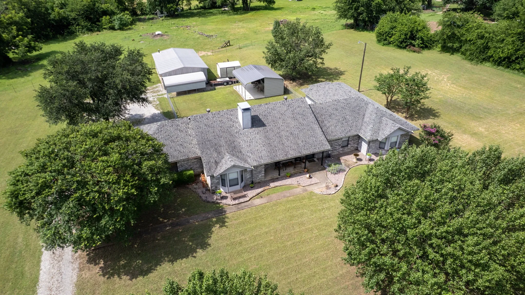 Aerial front view