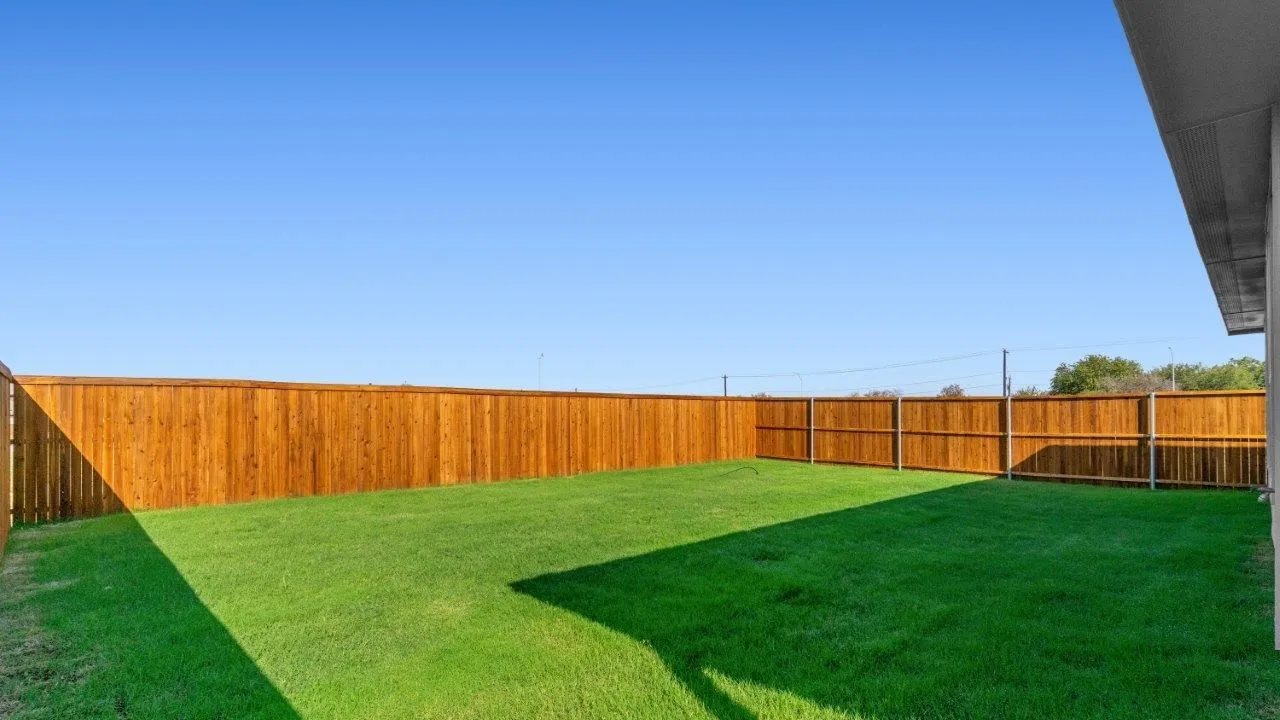 Backyard- All Home and community information, including pricing, included features, terms, availability and amenities, are subject to change at any time without notice or obligation. All Drawings, pictures, photographs, video, square footages, floor plans, elevations, features, colors and sizes are approximate for illustration purposes only and will vary from the homes as built.