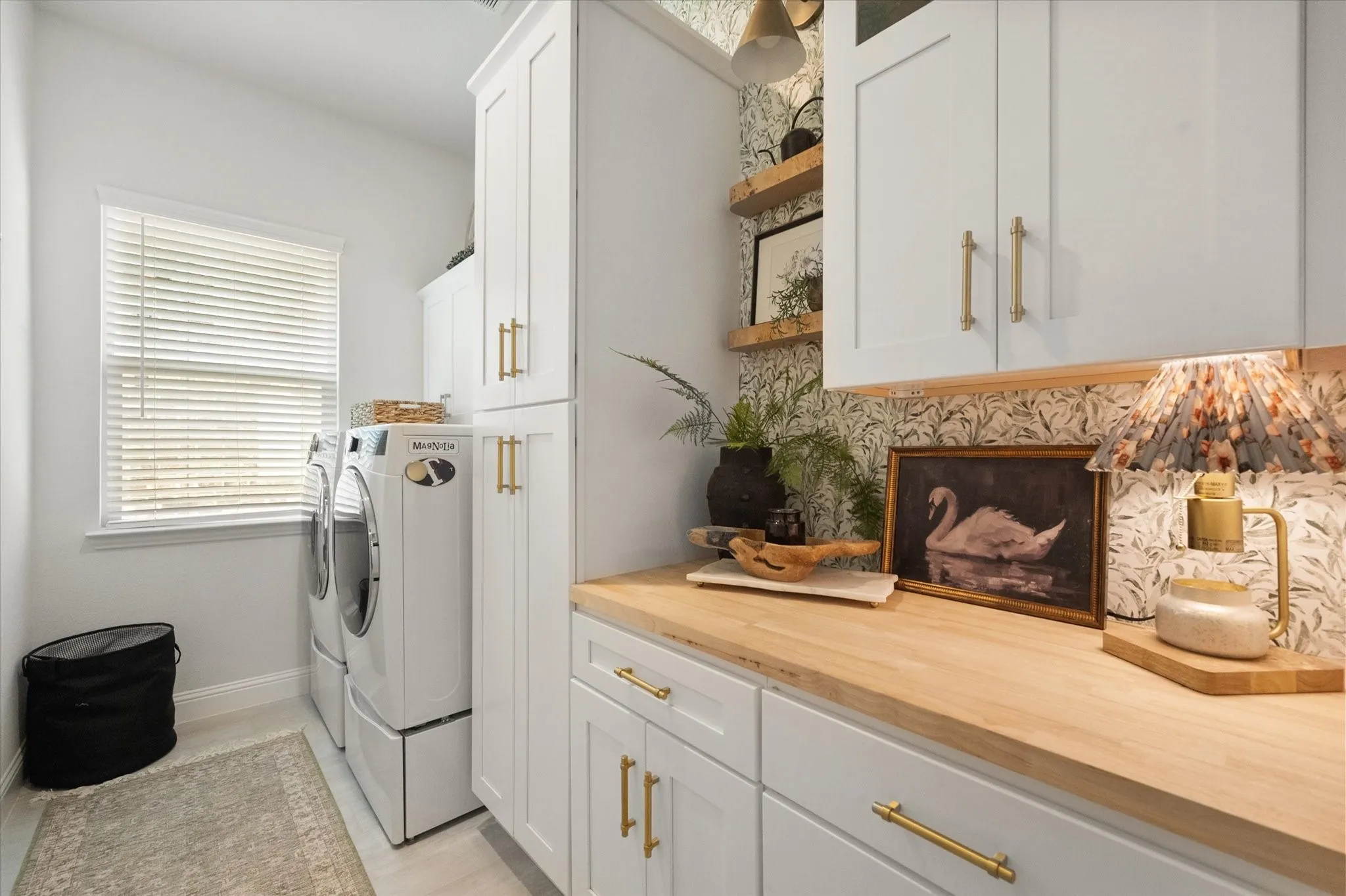 Custom cabinetry in laundry room