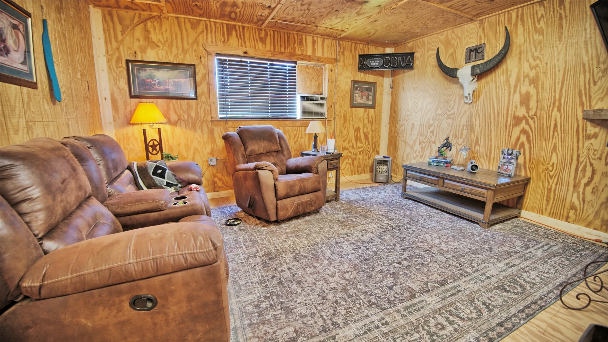 Man Cave inside of large barn