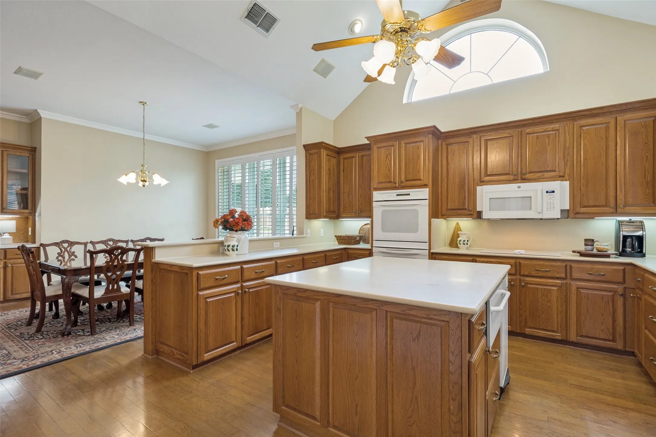 Kitchen looking into Breakfast Area