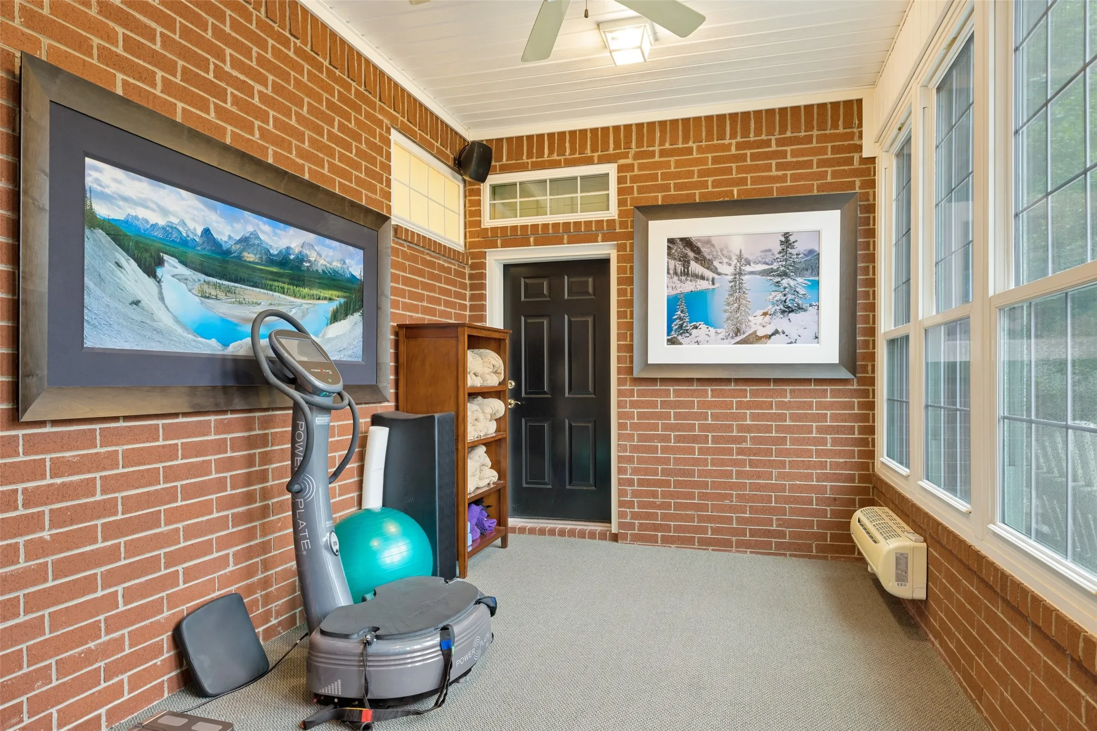 Sun Room currently used as exercise room