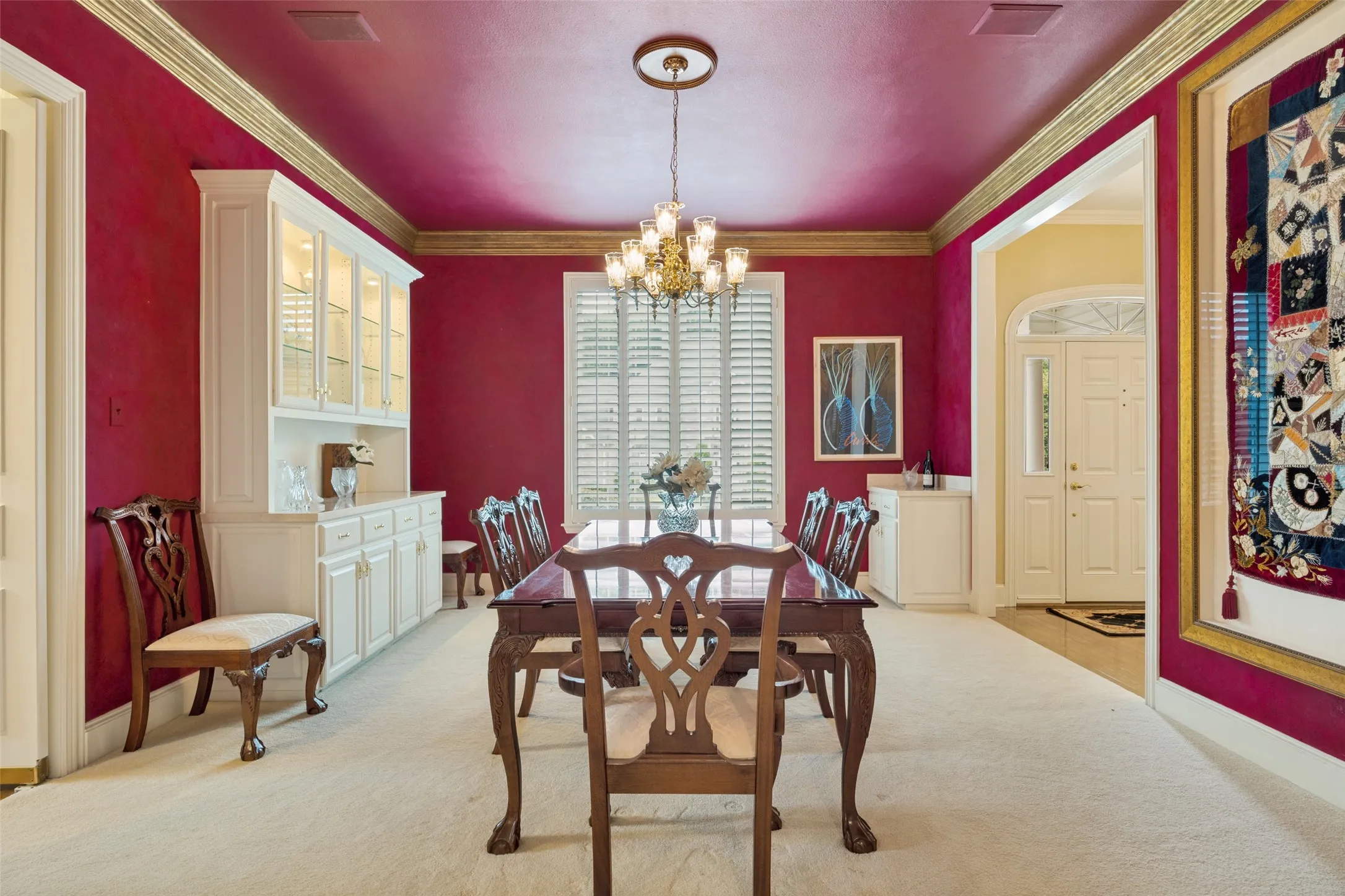 Dining Room featuring built ins