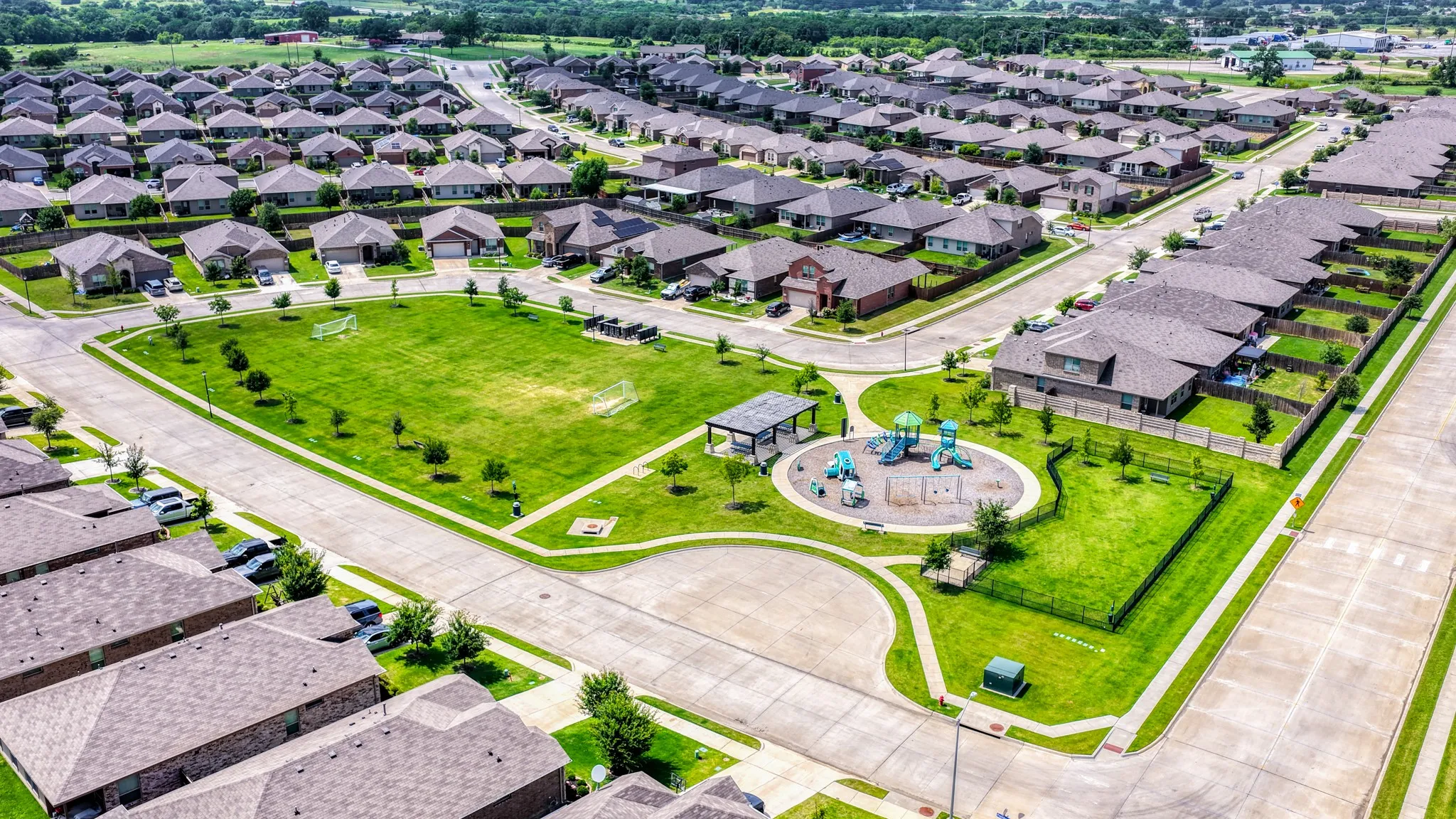 Aerial View to show subdivision