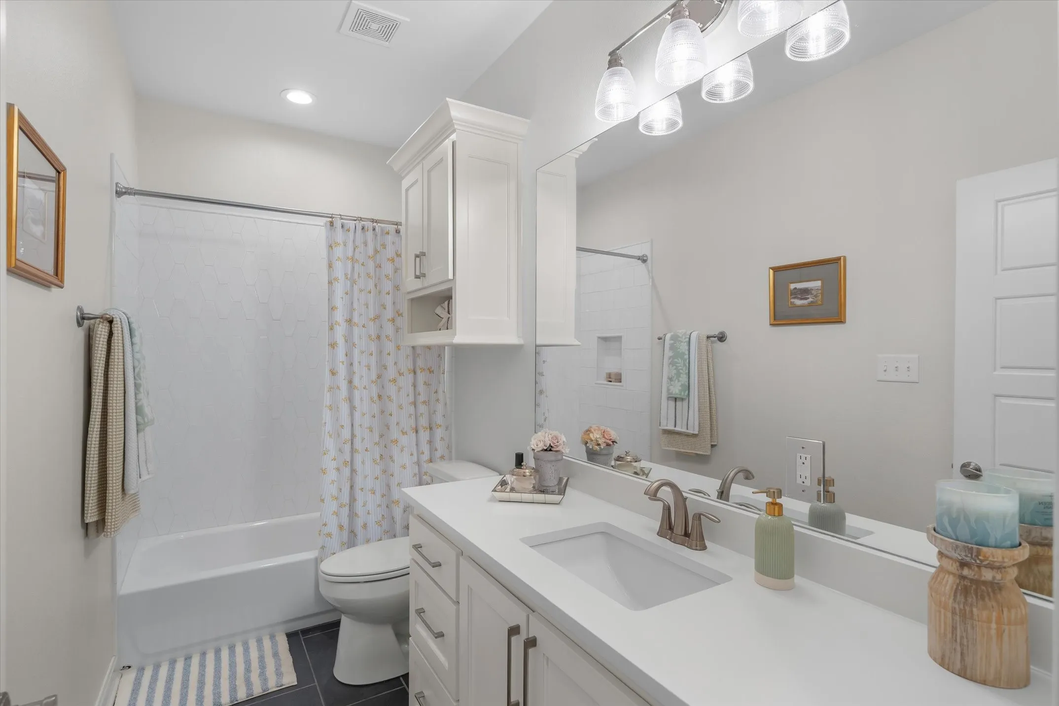 Two of 3 Full bath with great style