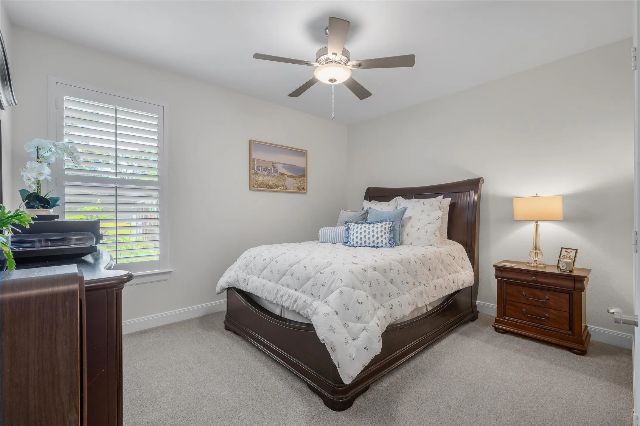 Guest Bedroom 4 makes a nice guest bedroom due to its location to the kitchen and bath and ext entrance