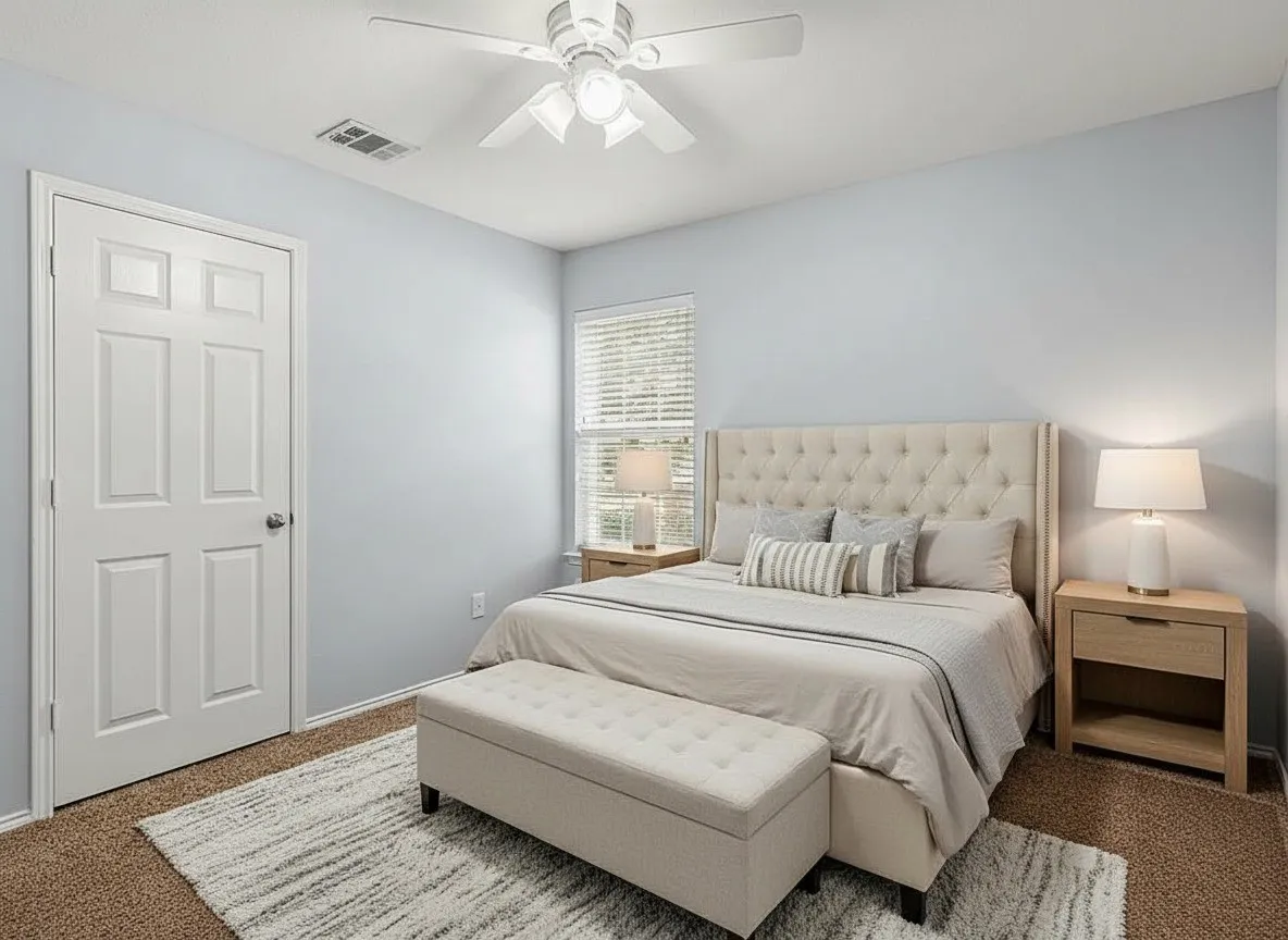 Virtually Staged Bedroom