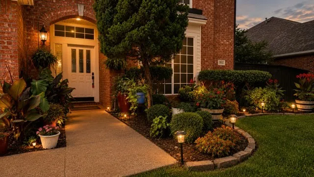 Brick exterior featuring a white paneled entry door with transom window and sidelights