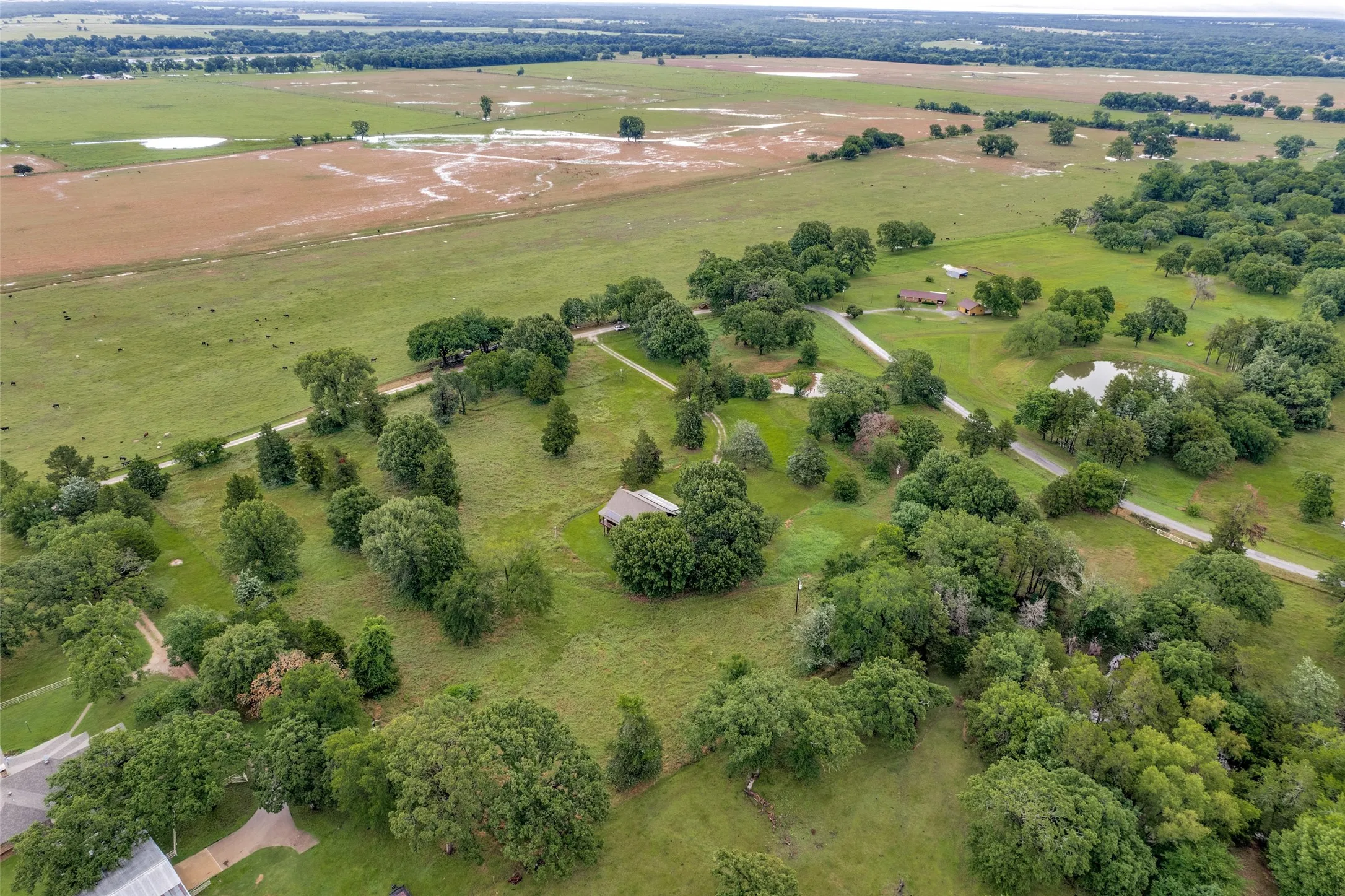 Northeast view of the property