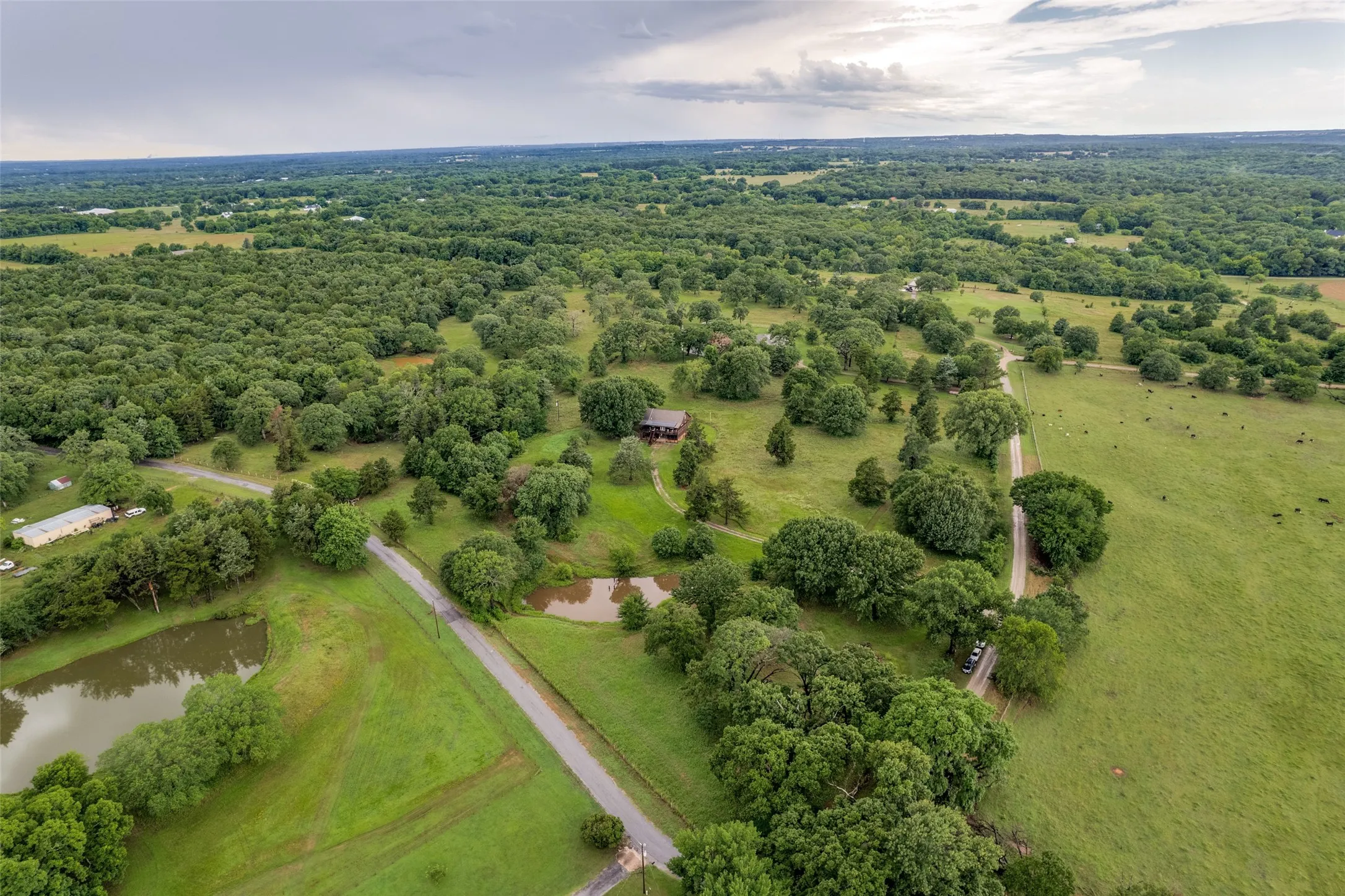 Southwest view of the property