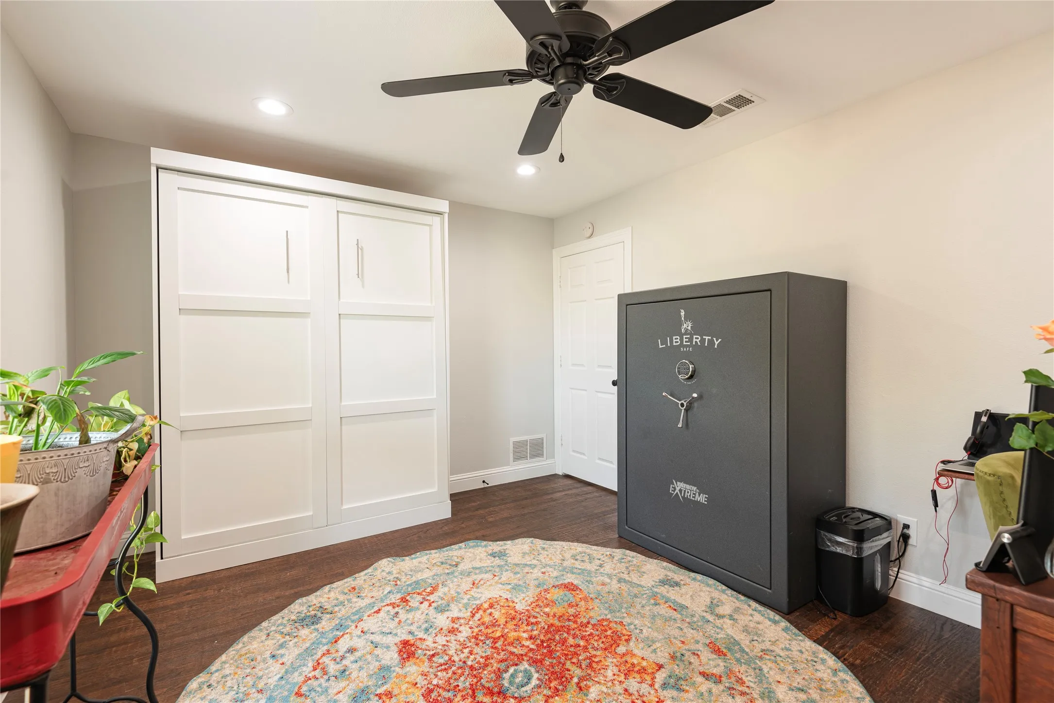 Murphy bed, walk-in closet