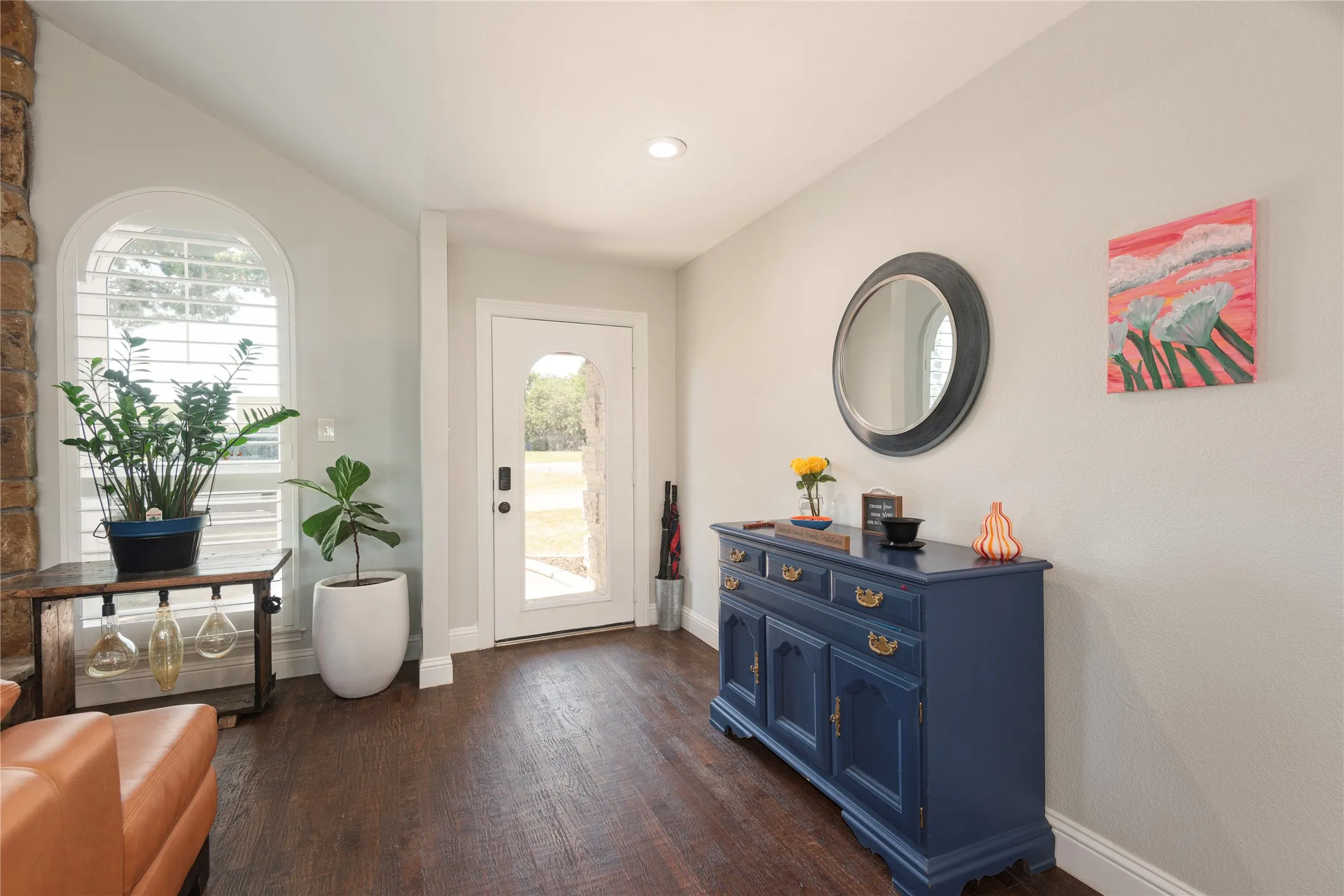 bright open foyer