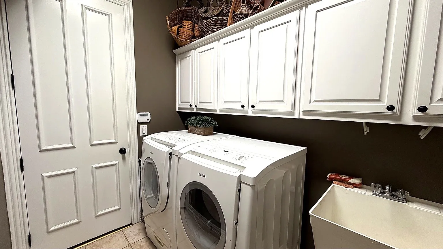 built in cabinets and built in sink