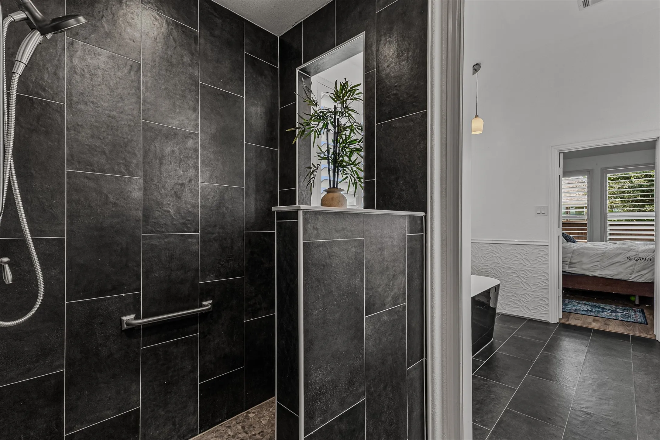 Updated walk in shower