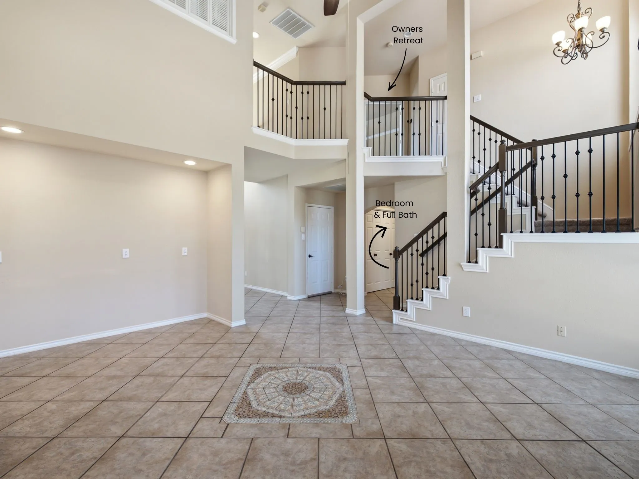 Look at all this space! Central 2-story great room is light and bright all day long.
