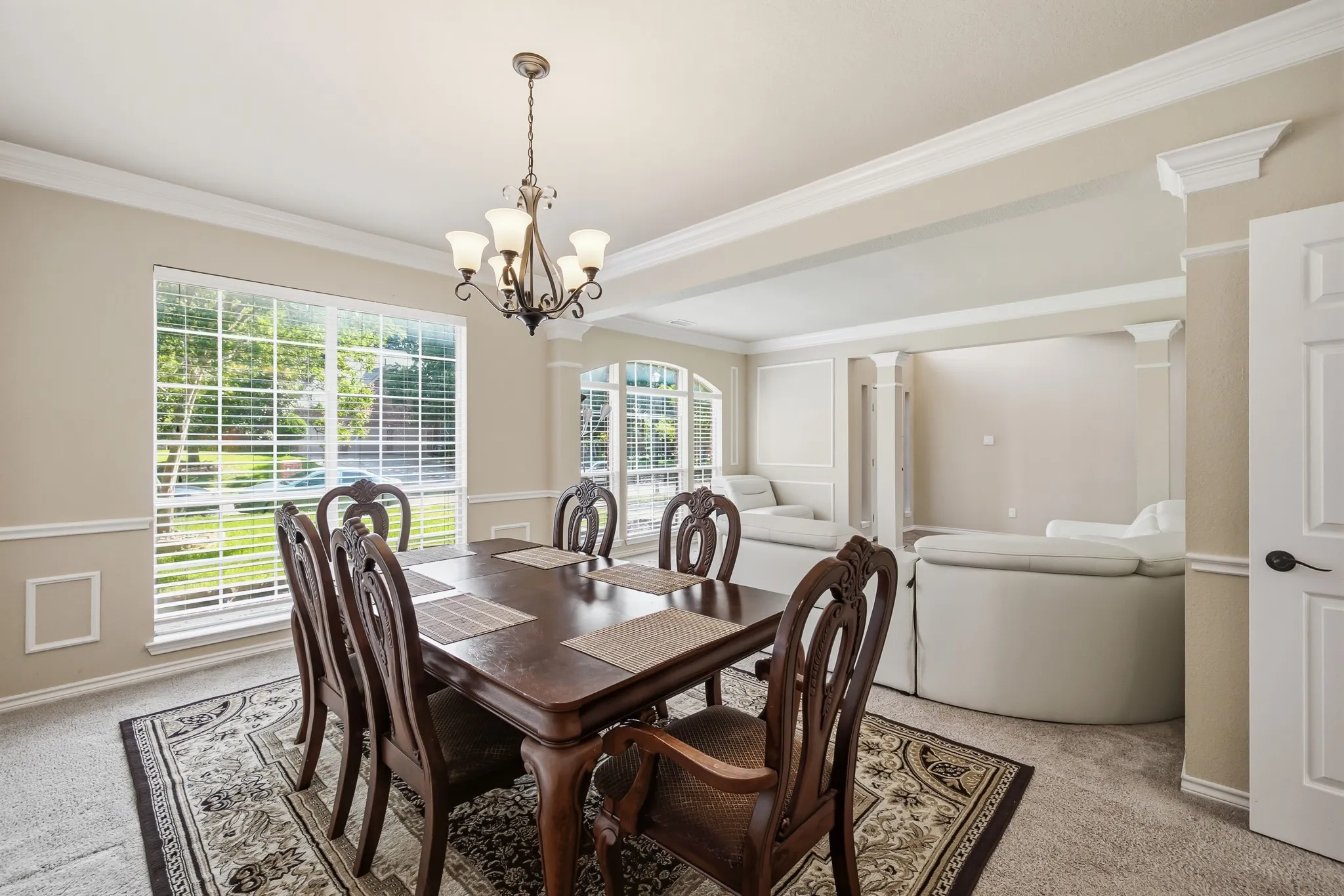 Front formal dining is so large it can hold an 8-seat table if needed.
