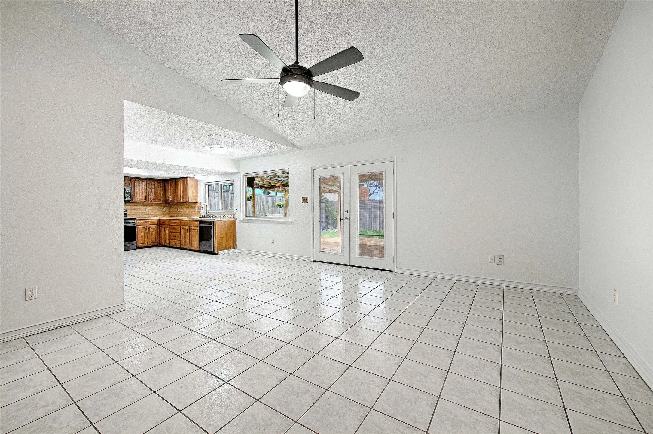Open concept living/dining/kitchen
