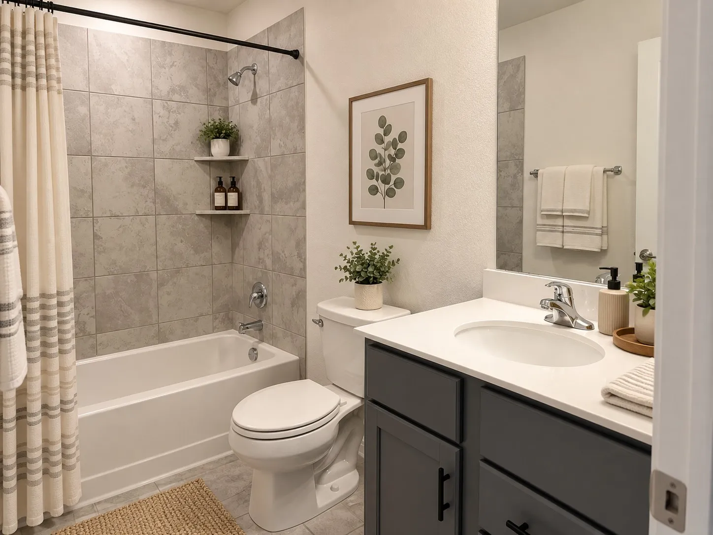 Hall Bath-Virtually Staged