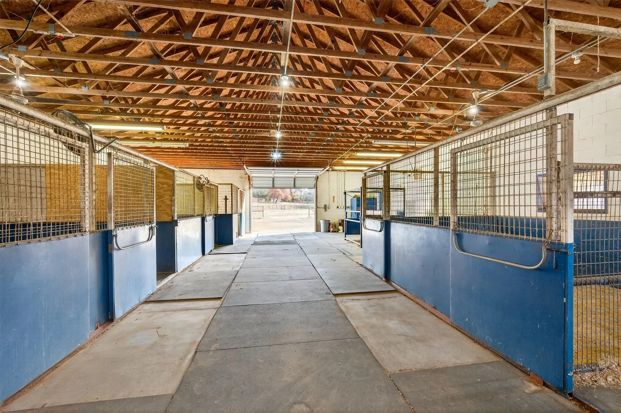 Barn interior can be used for multiple purposes