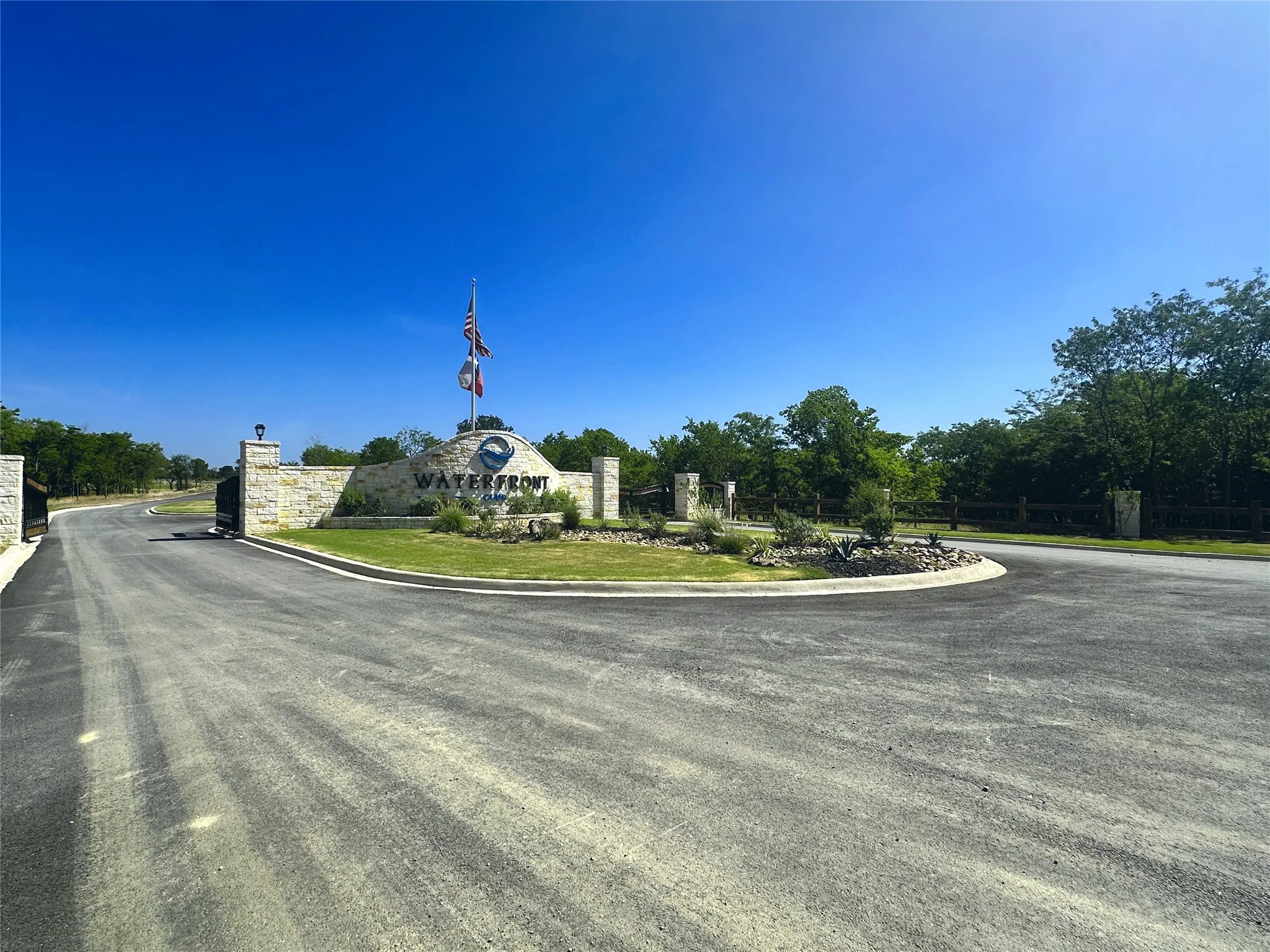Gated entrance providing privacy, security, and a welcoming first impression.