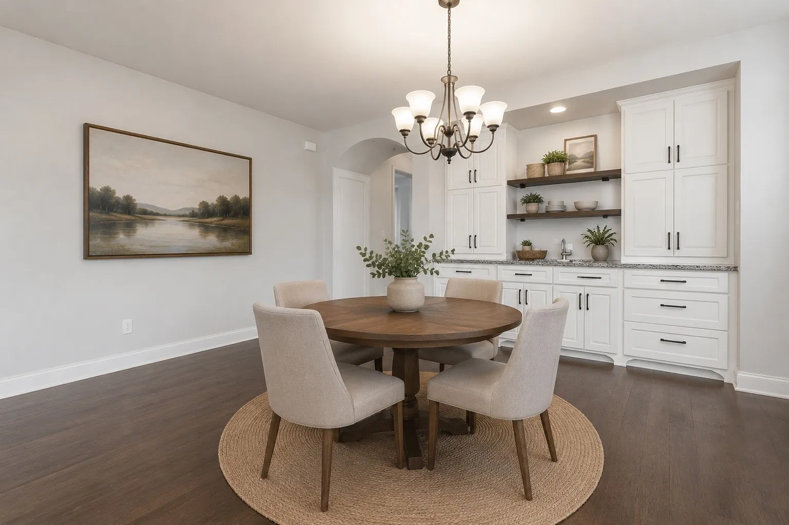 Virtually Staged Dining Room