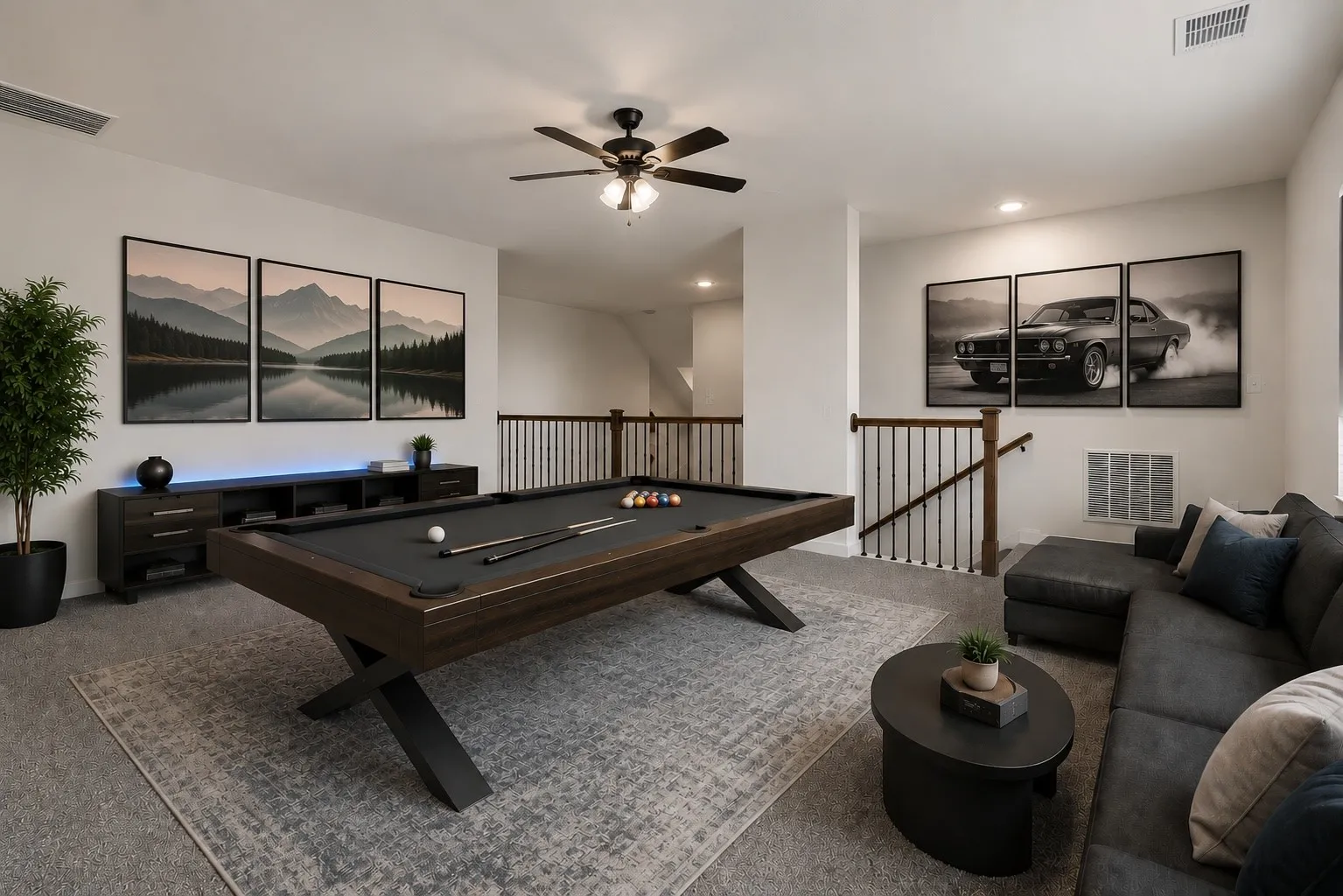 Virtually Staged Gameroom