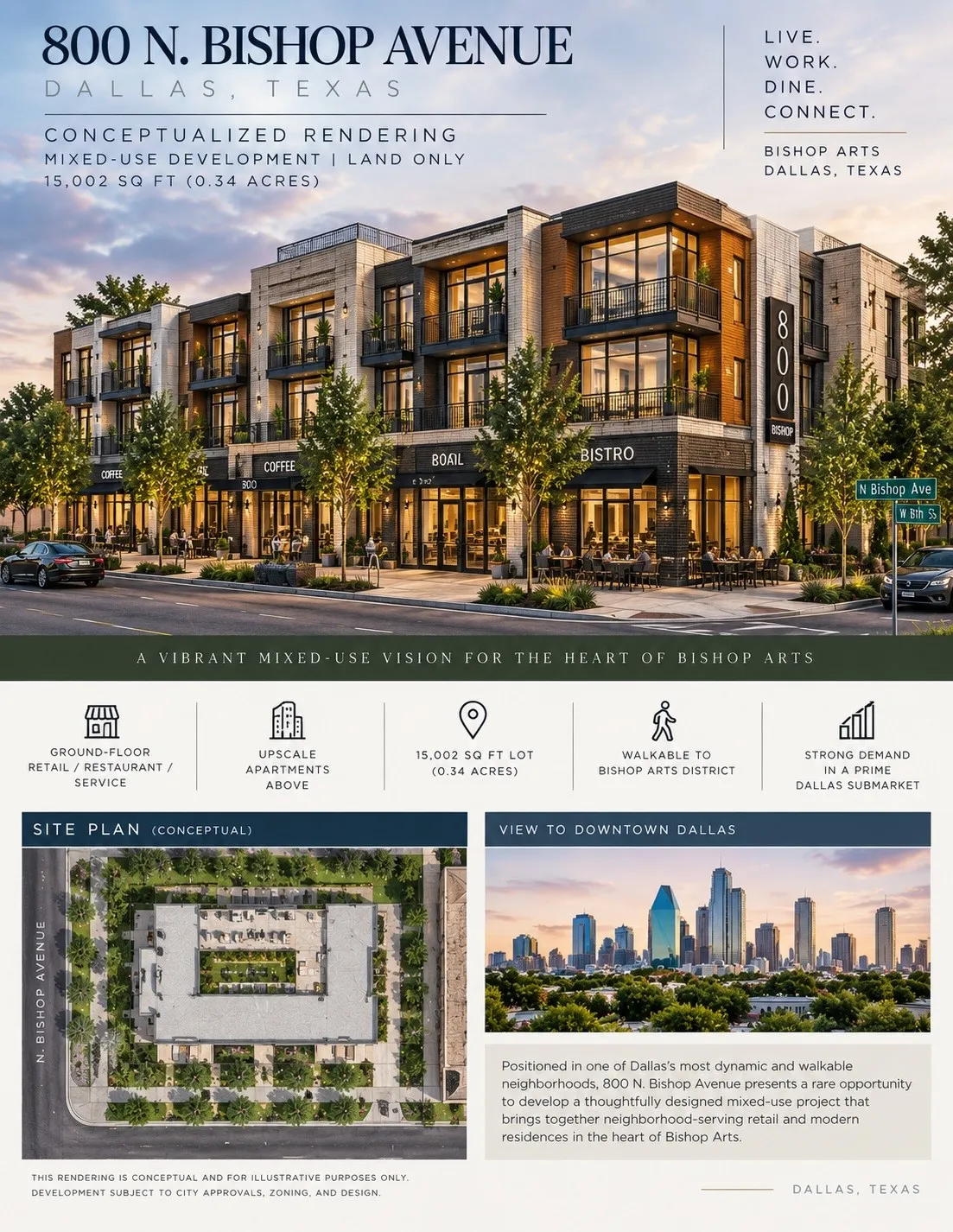 Mixed Use Conceptual Rendering