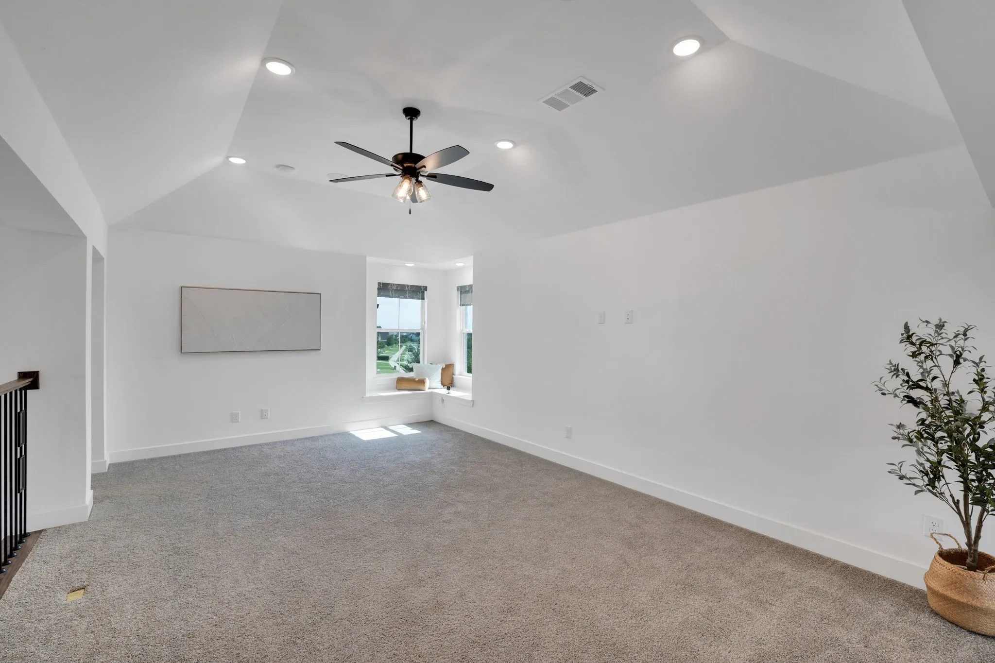 Just upstairs you'll find a oversized gameroom or second living space!