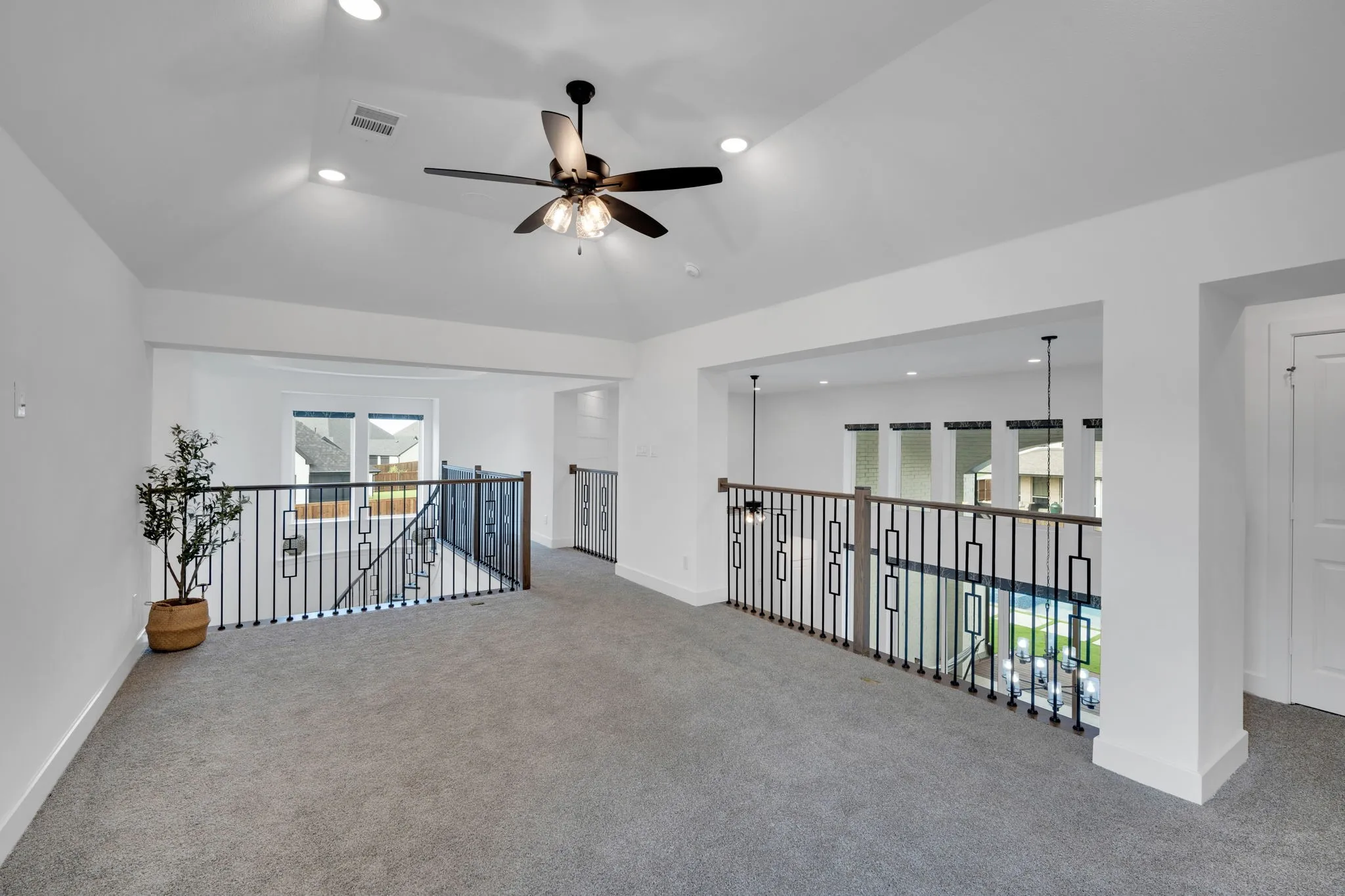 Designed large furniture, this gameroom can accomodate a pool table or large sectional!