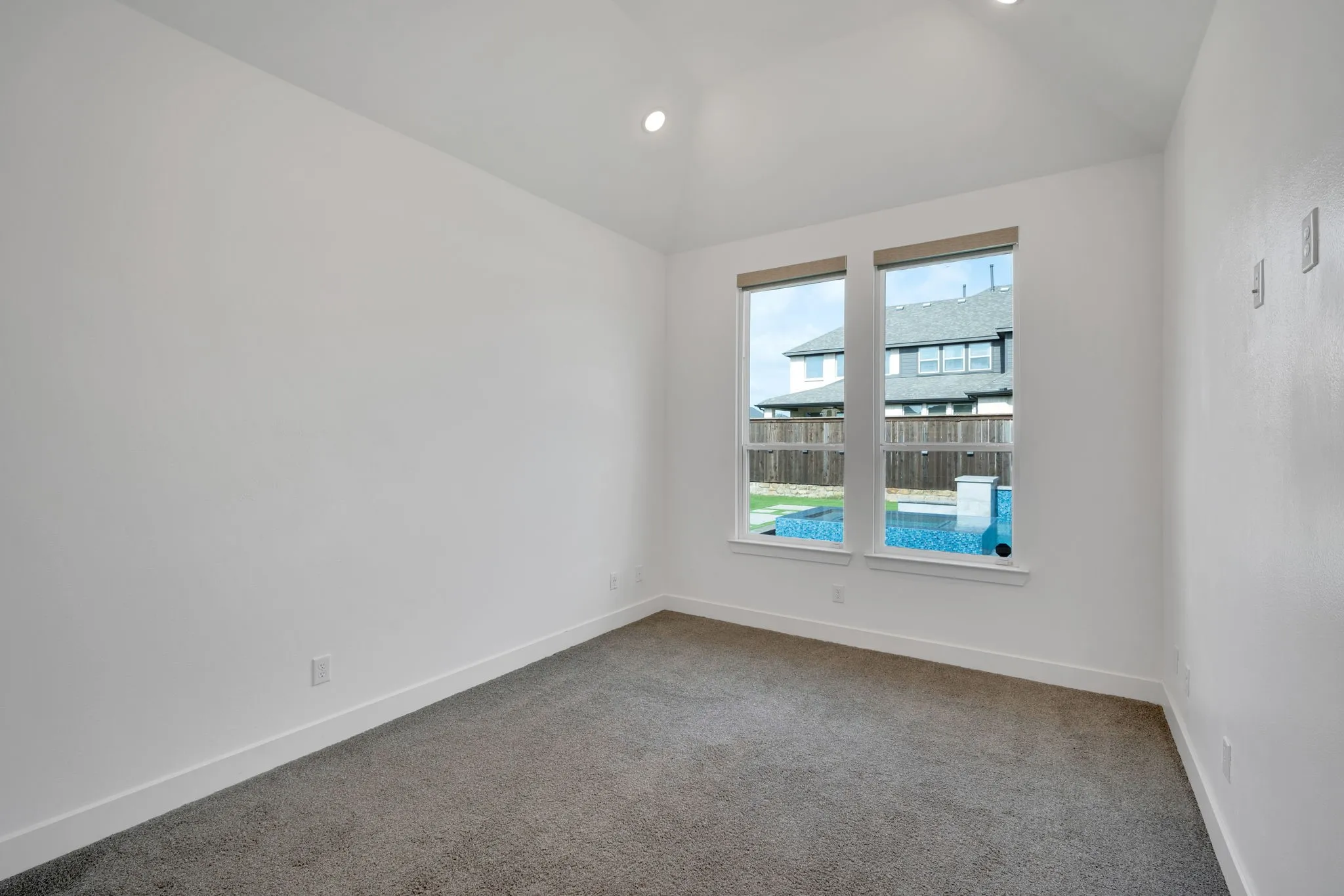 Downstairs bedroom with ensuite bathroom- makes for a wonderful mother in law suite or multigenerational living set up!