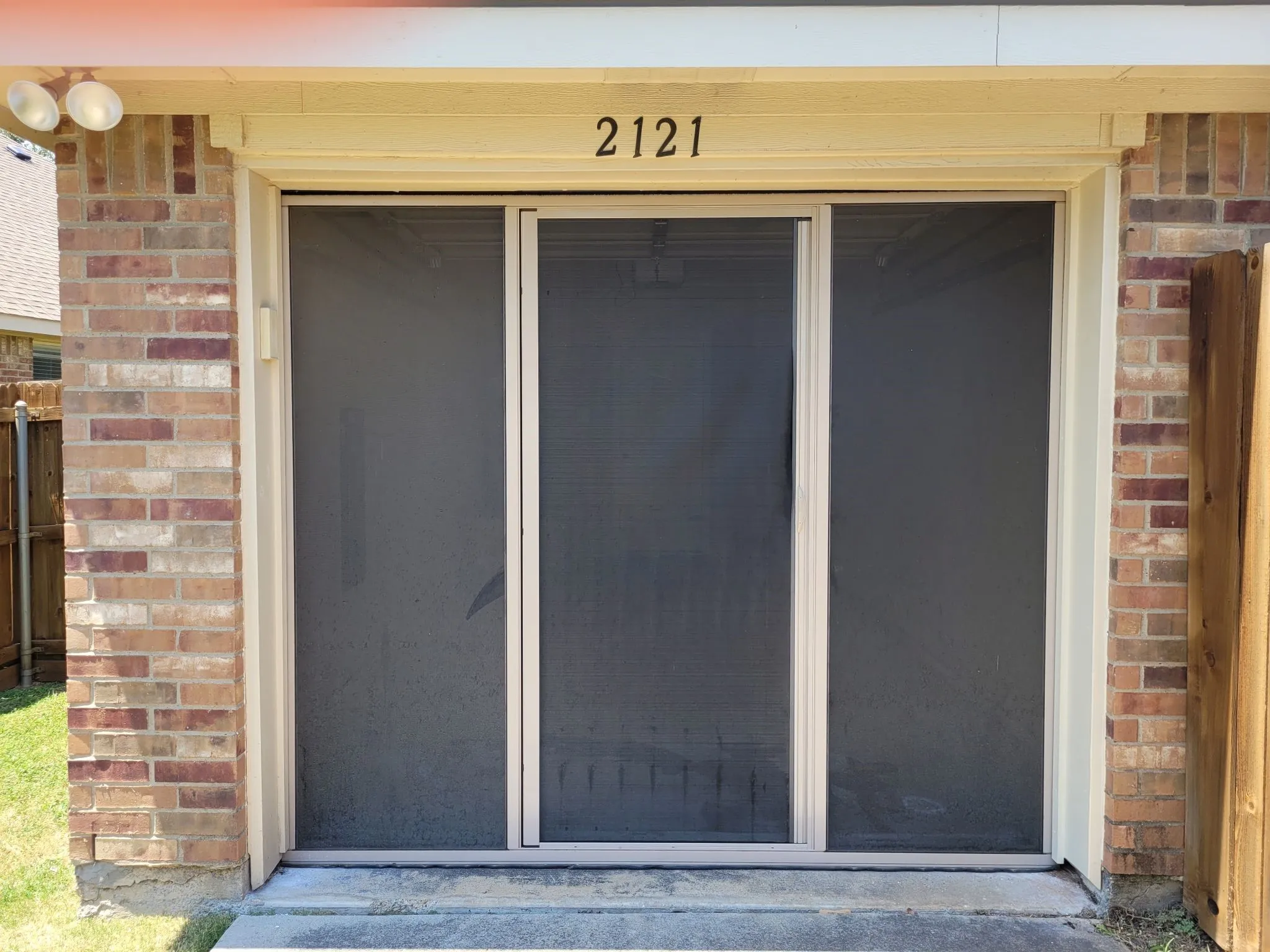 Screen for Garage Opening - Video to see how to open