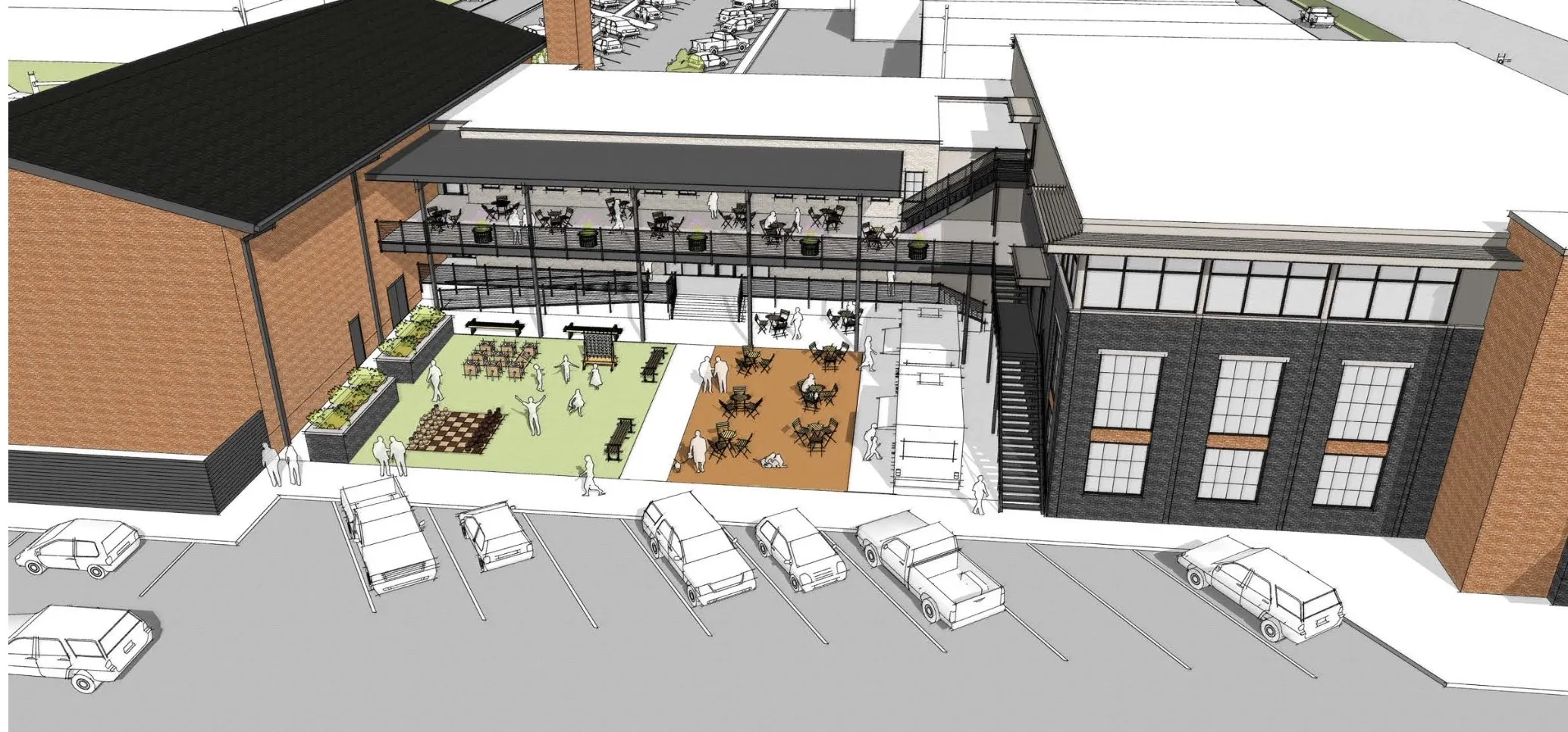 CONCEPT - Fun greenspace with food trucks