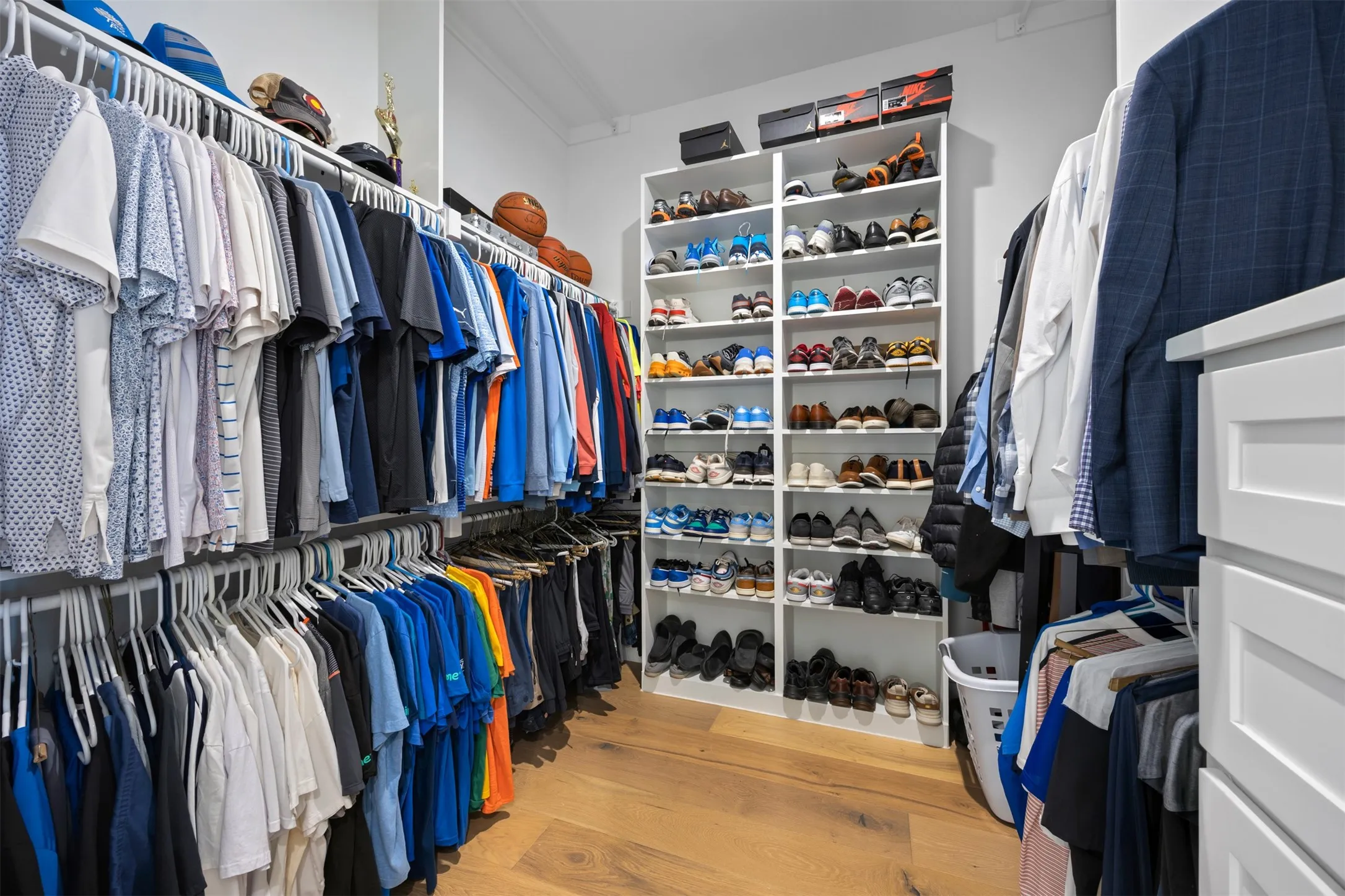 Another primary closet with a lot of space! Keeps life organized!