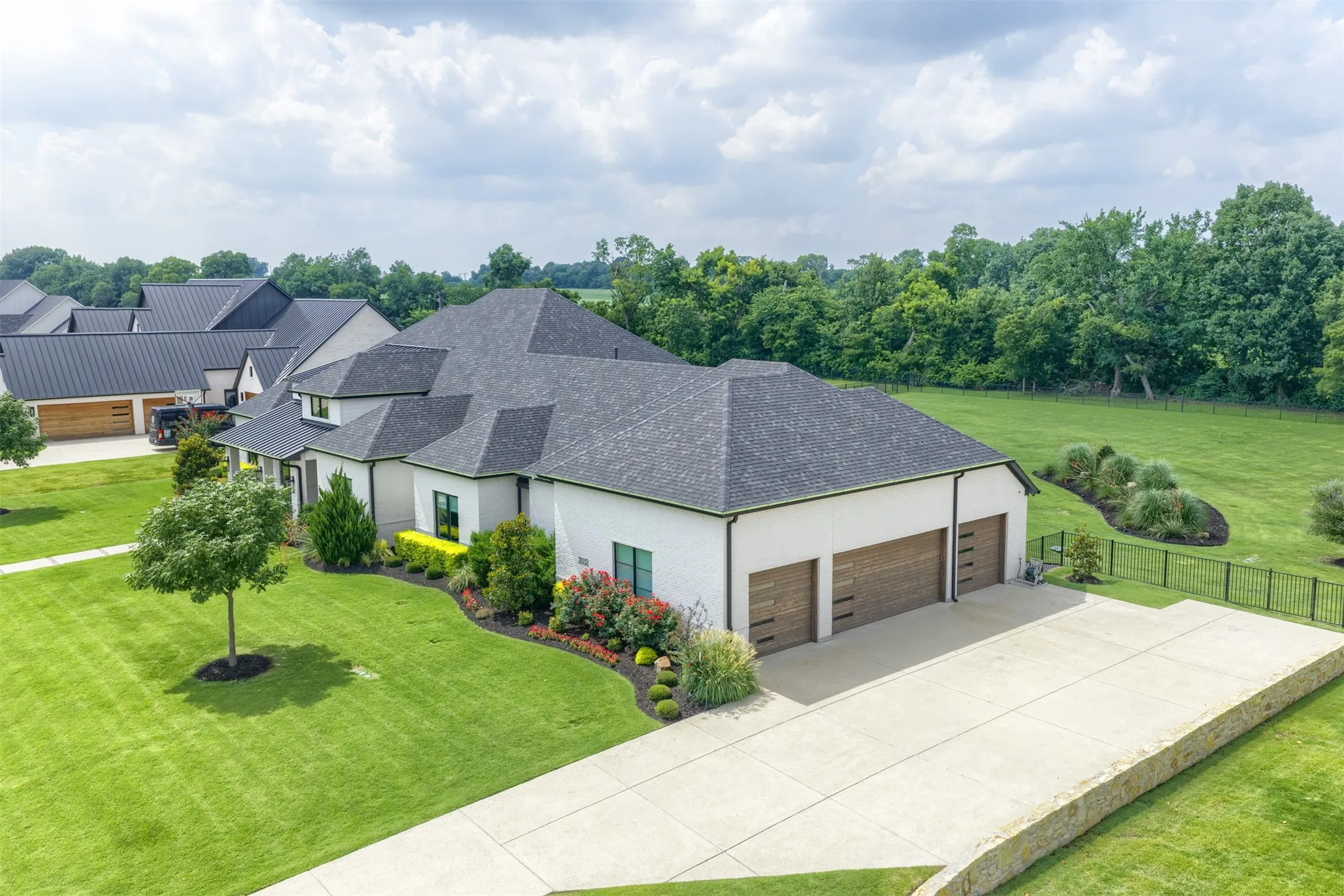 A four car garage sure is nice!
