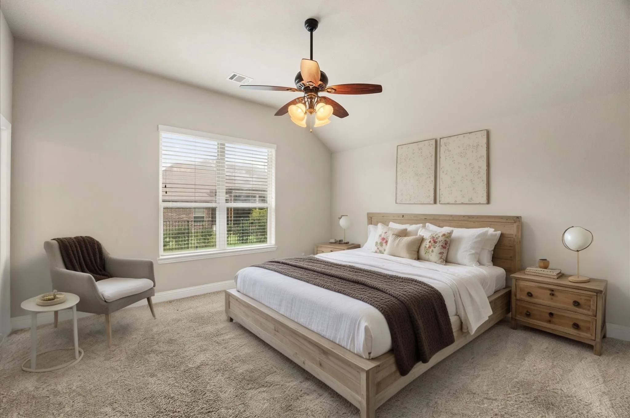 Virtually Staged Bedroom
