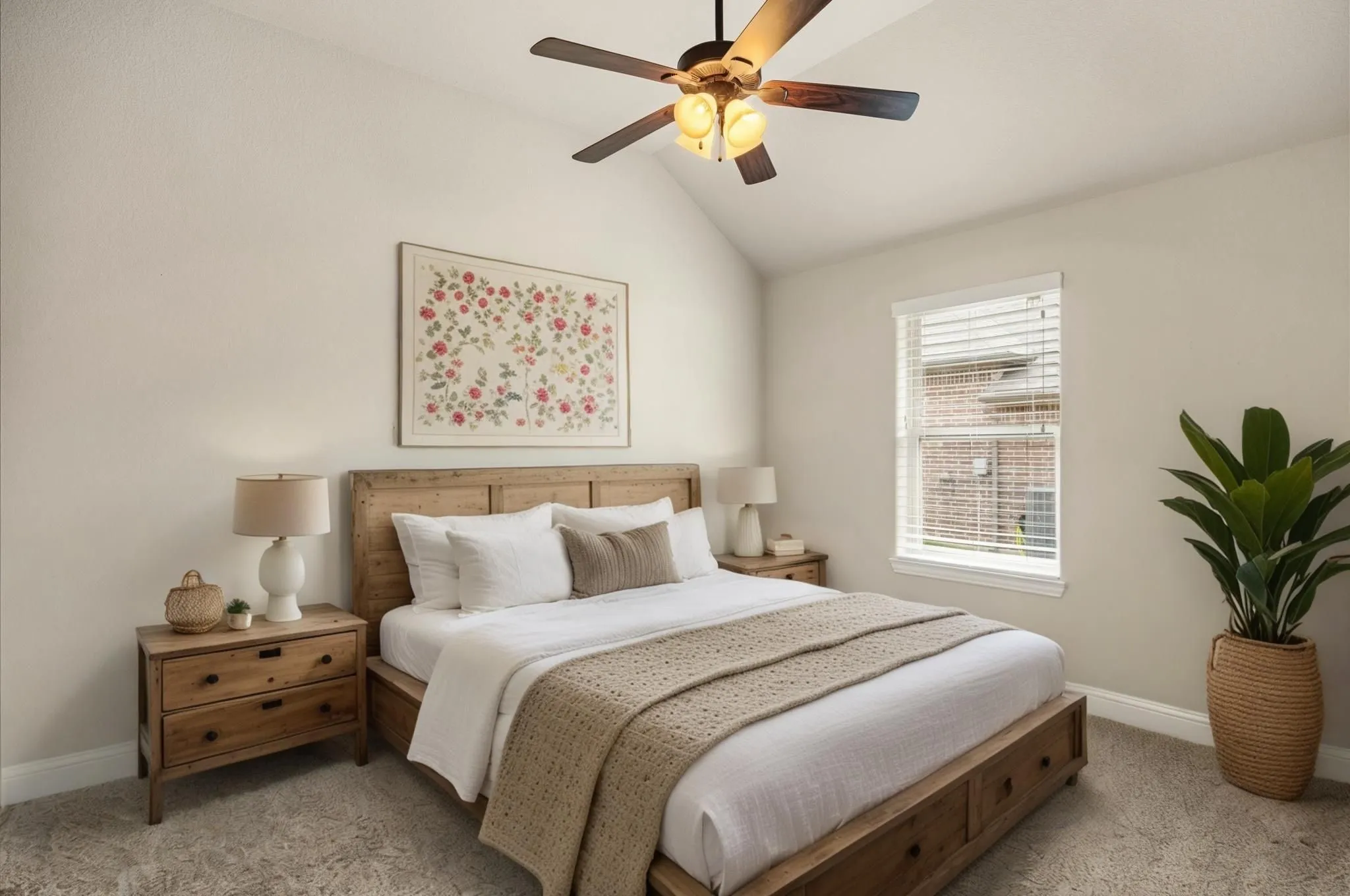 Virtually Staged Bedroom