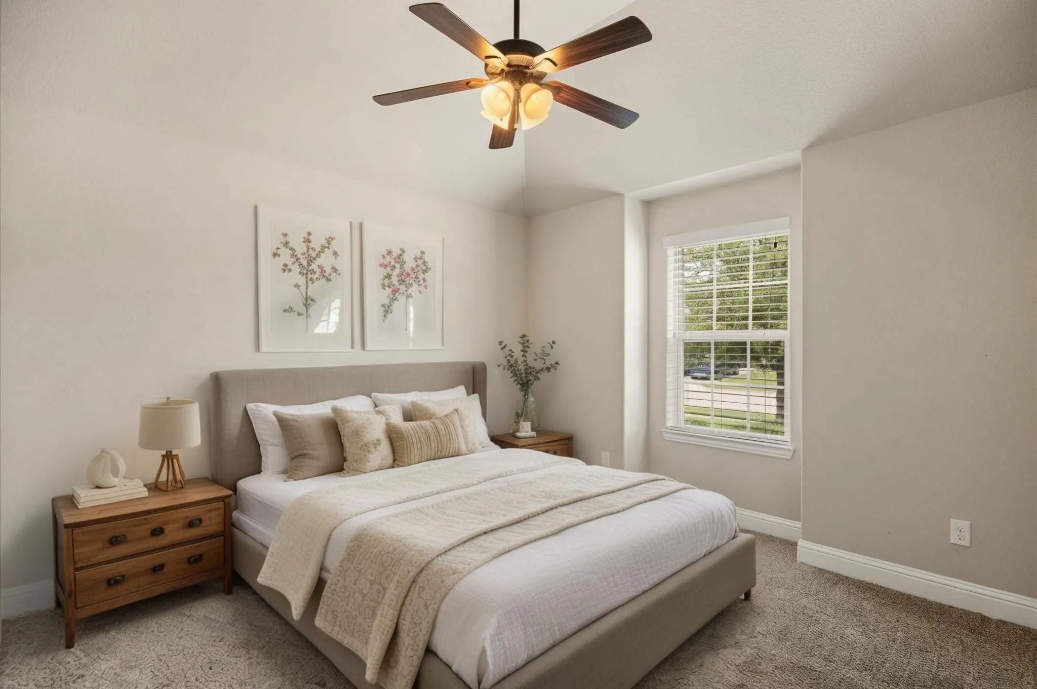 Virtually Staged Bedroom